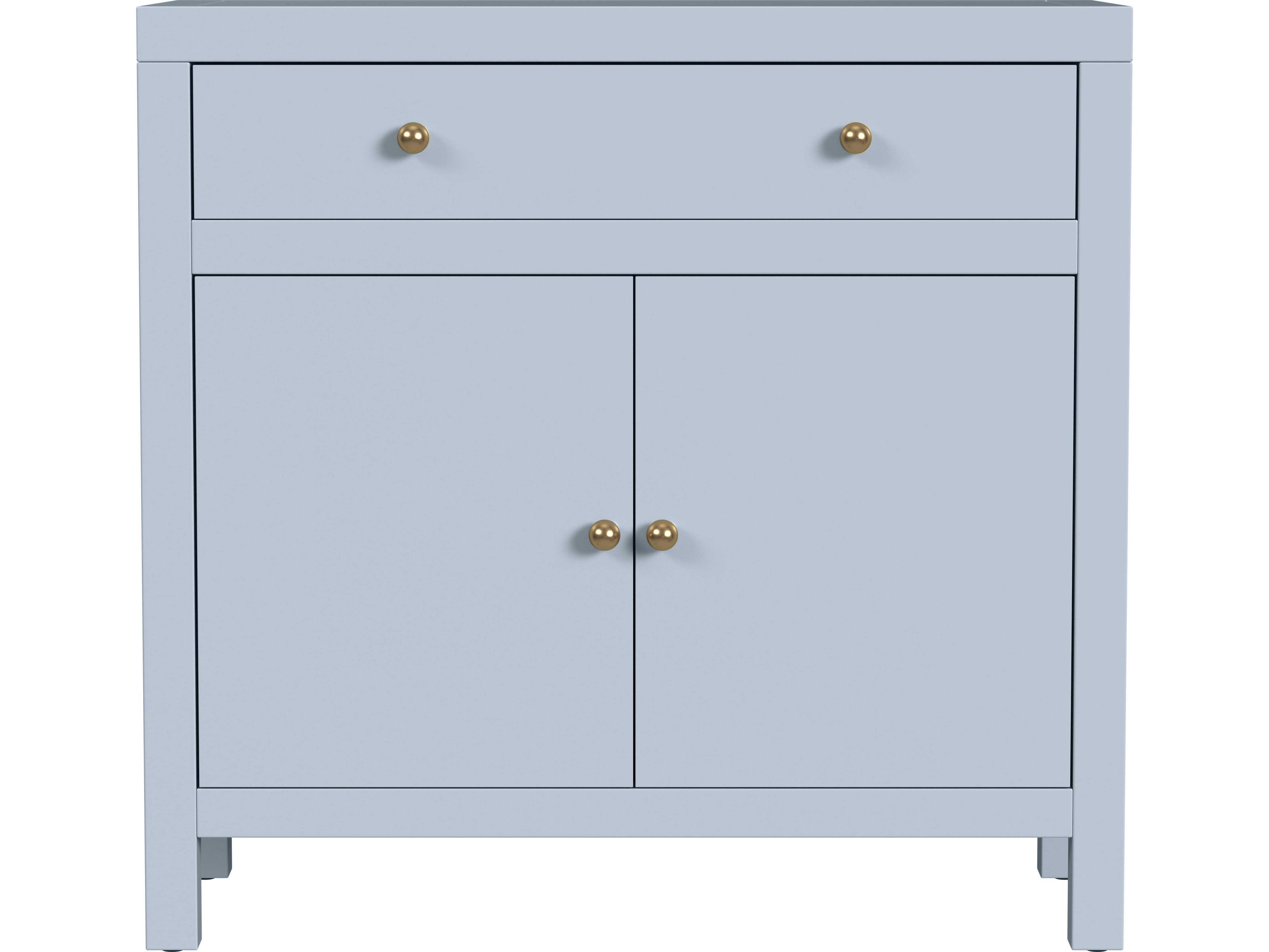 Butler Nora Light Blue Acacia Wood Accent Chest