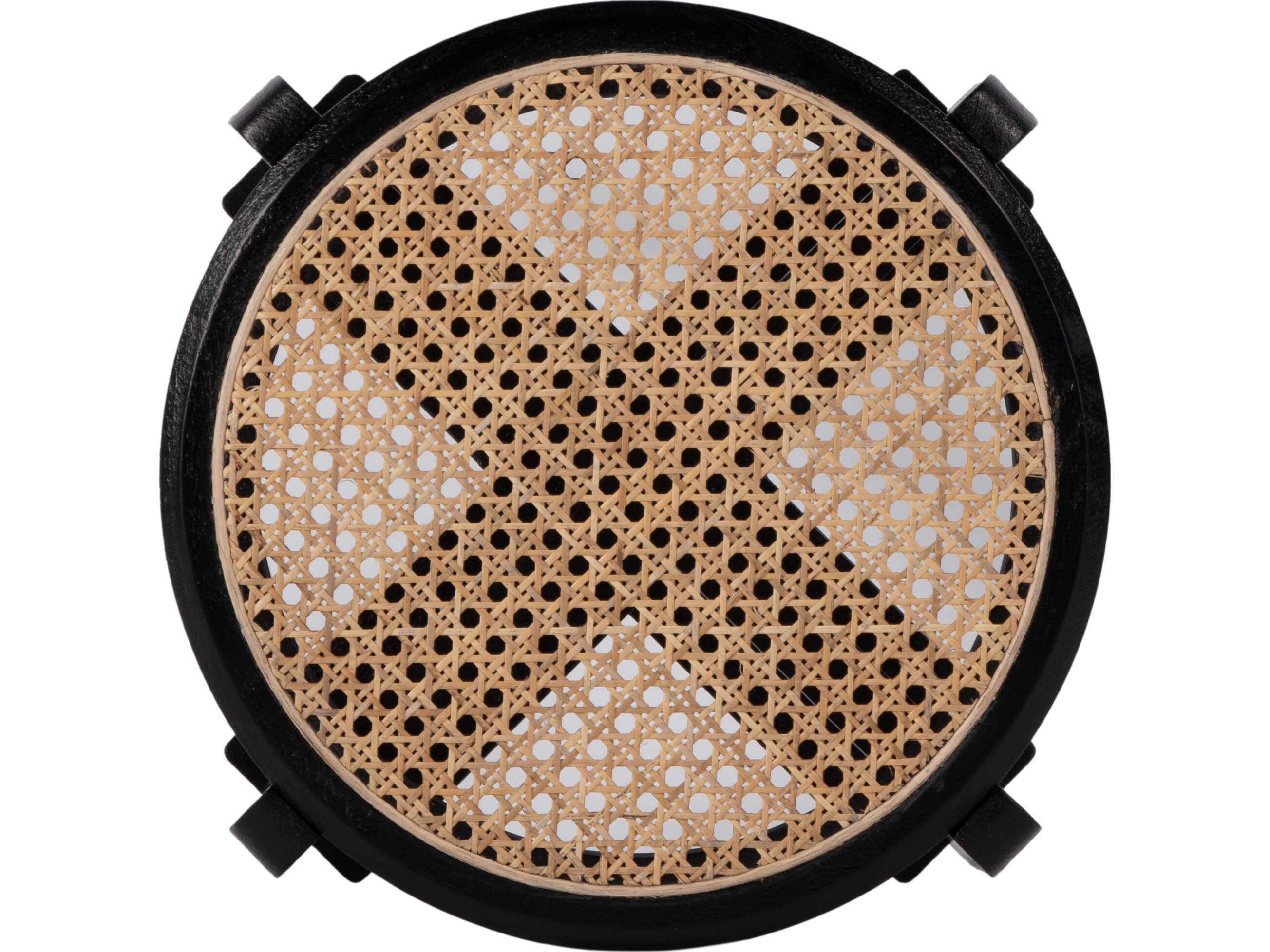 Butler Dryden Black Natural Accent Stool