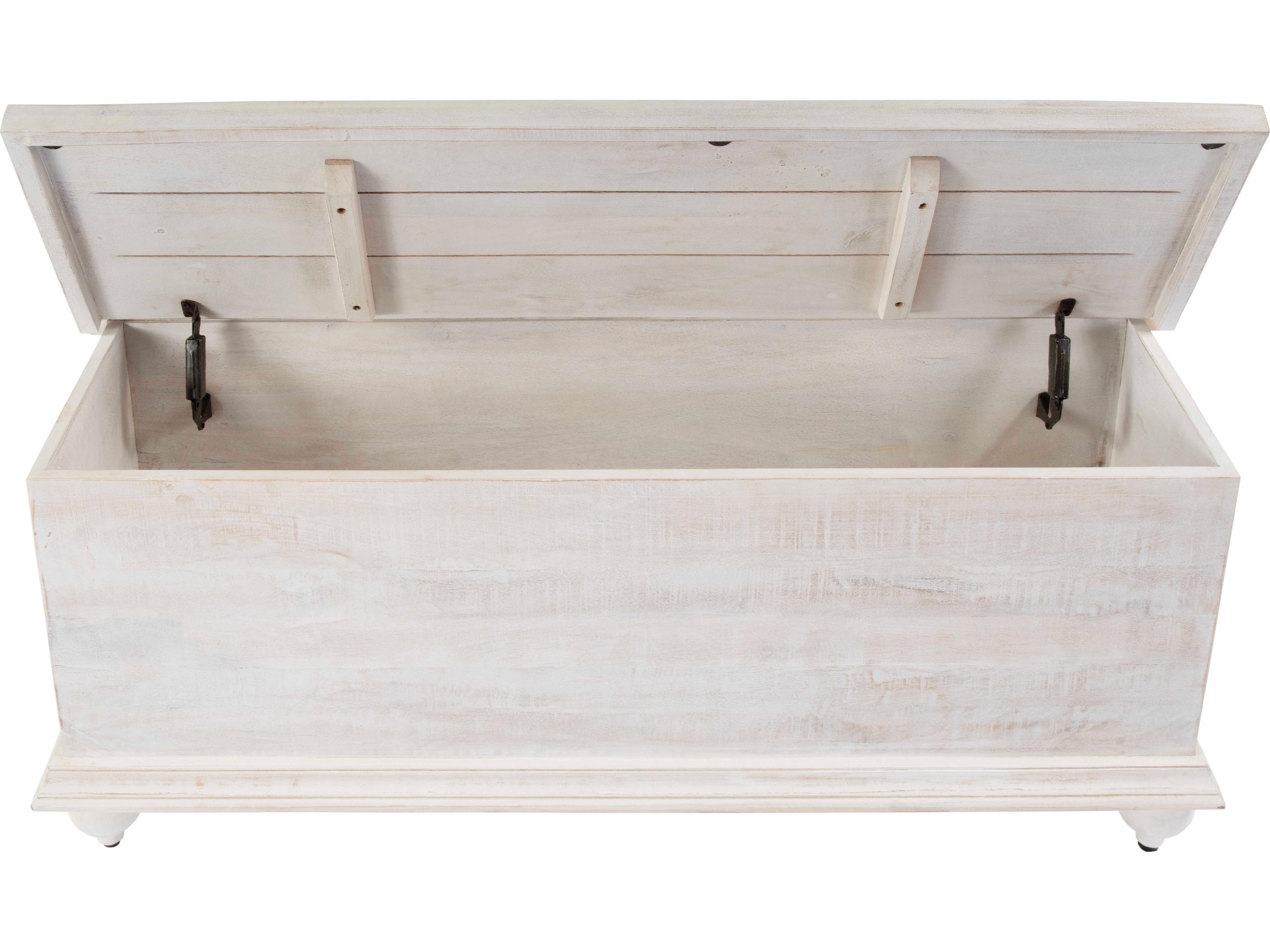 Butler Chipping Rectangular Wood White Coffee Table