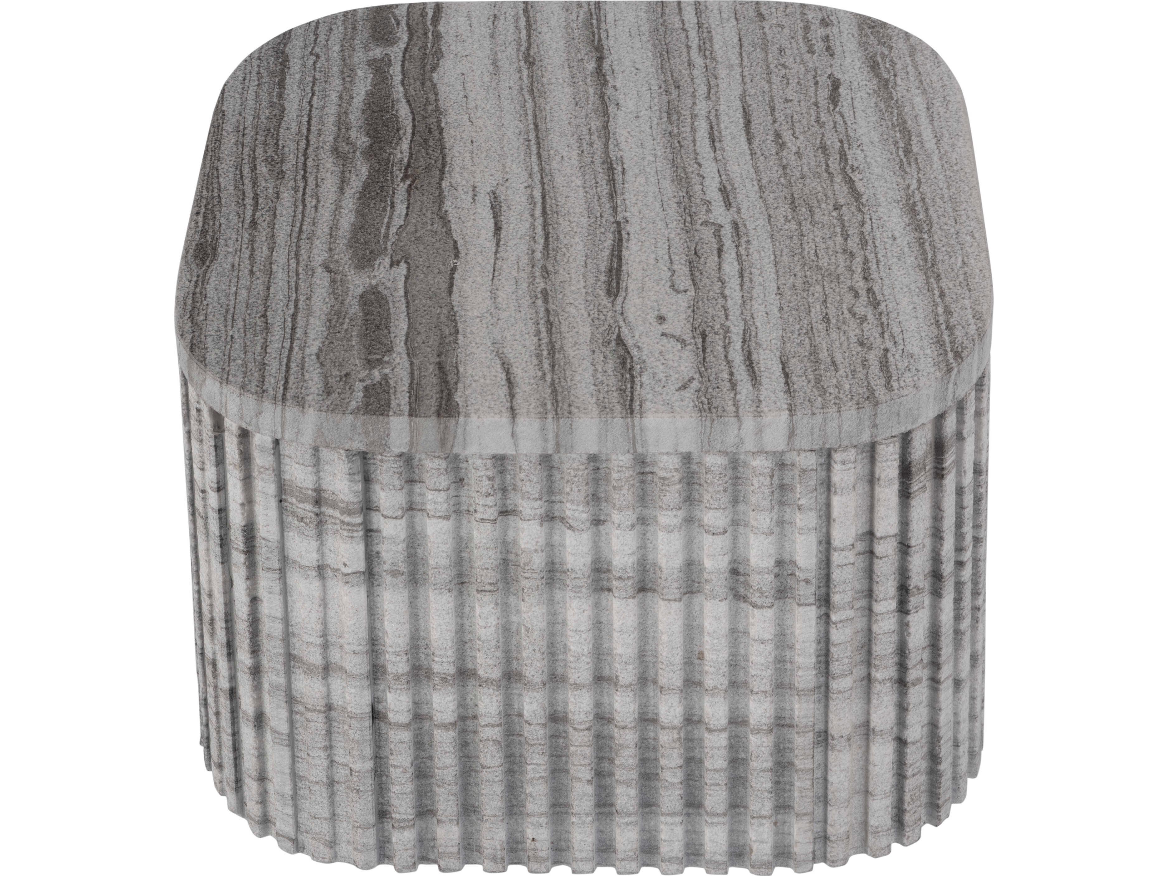 Butler Sylvester Square Marble Gray White Coffee Table