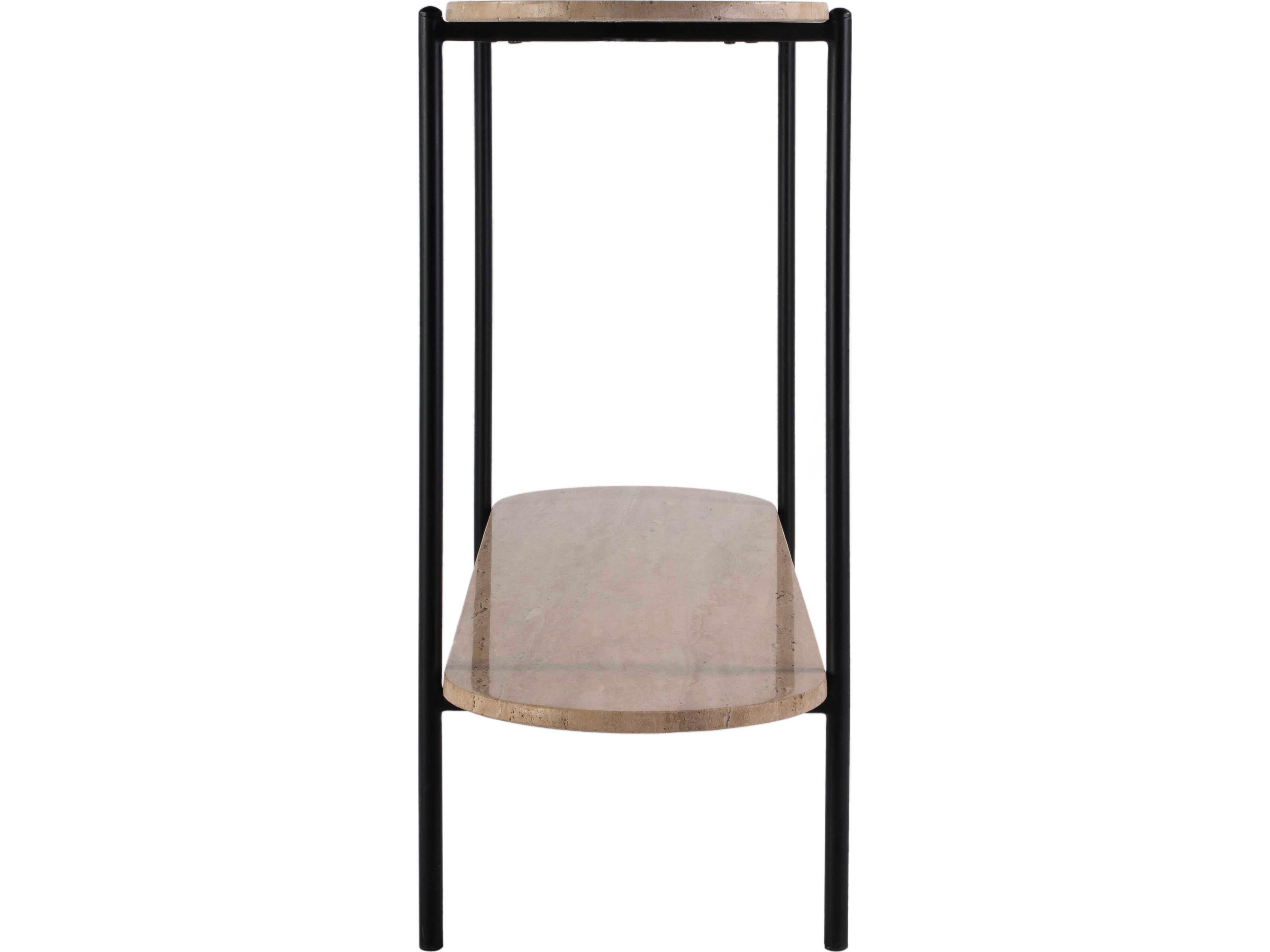 Butler Rinaldi Oval Marble Natural Console Table