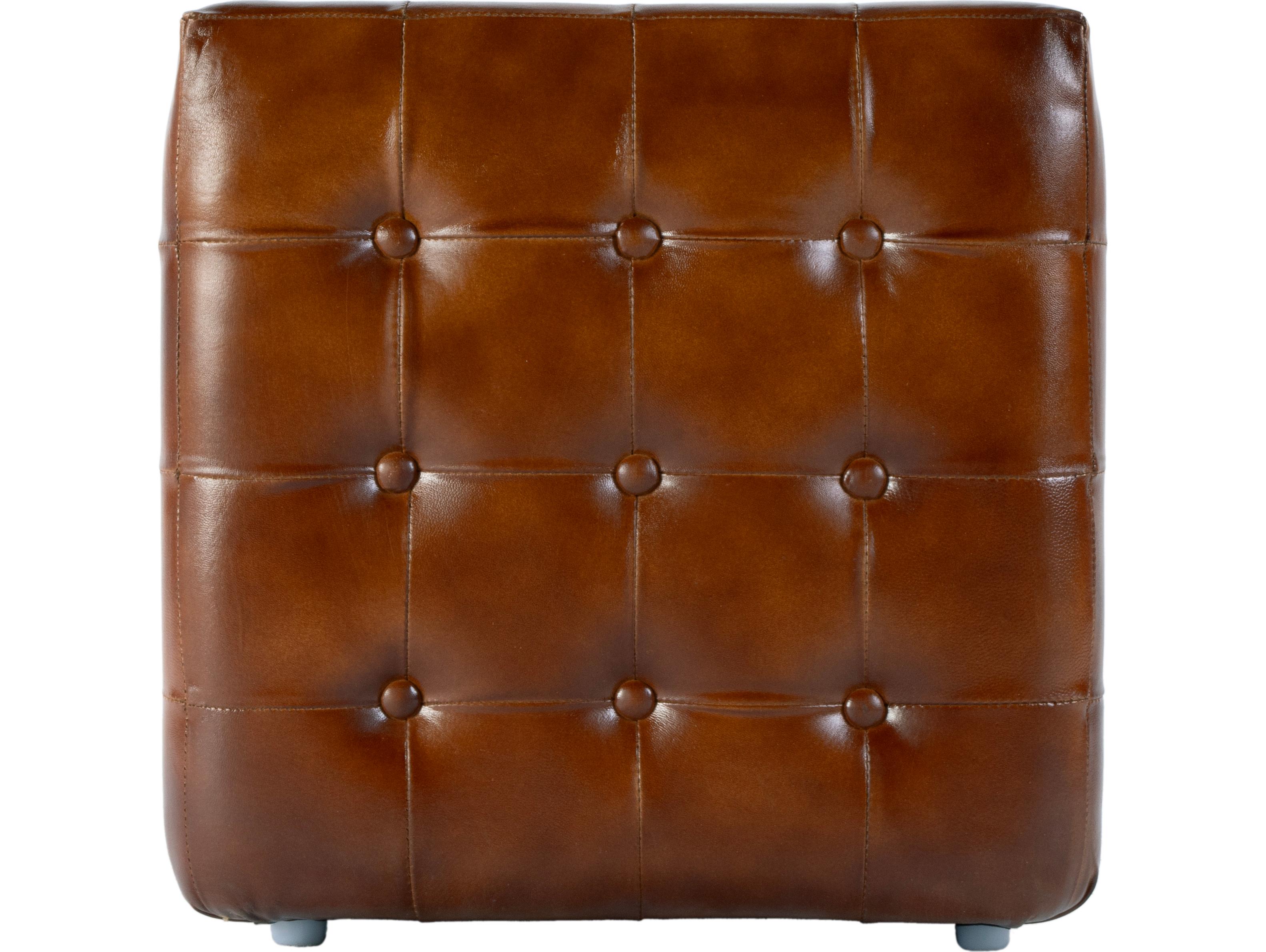 Butler Kingston Brown Leather Accent Bench