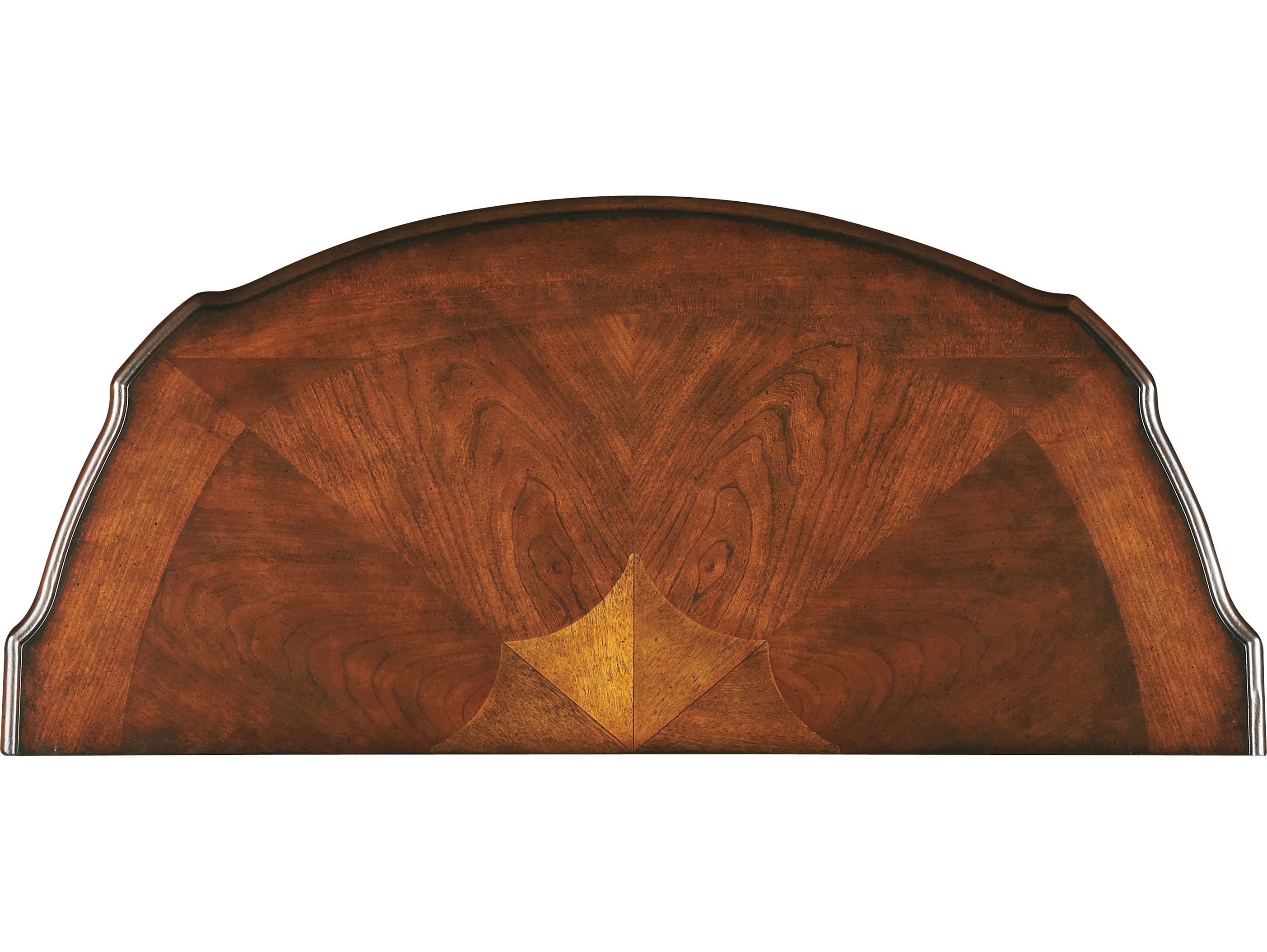 Butler Halifax Demilune Wood Nutmeg Console Table