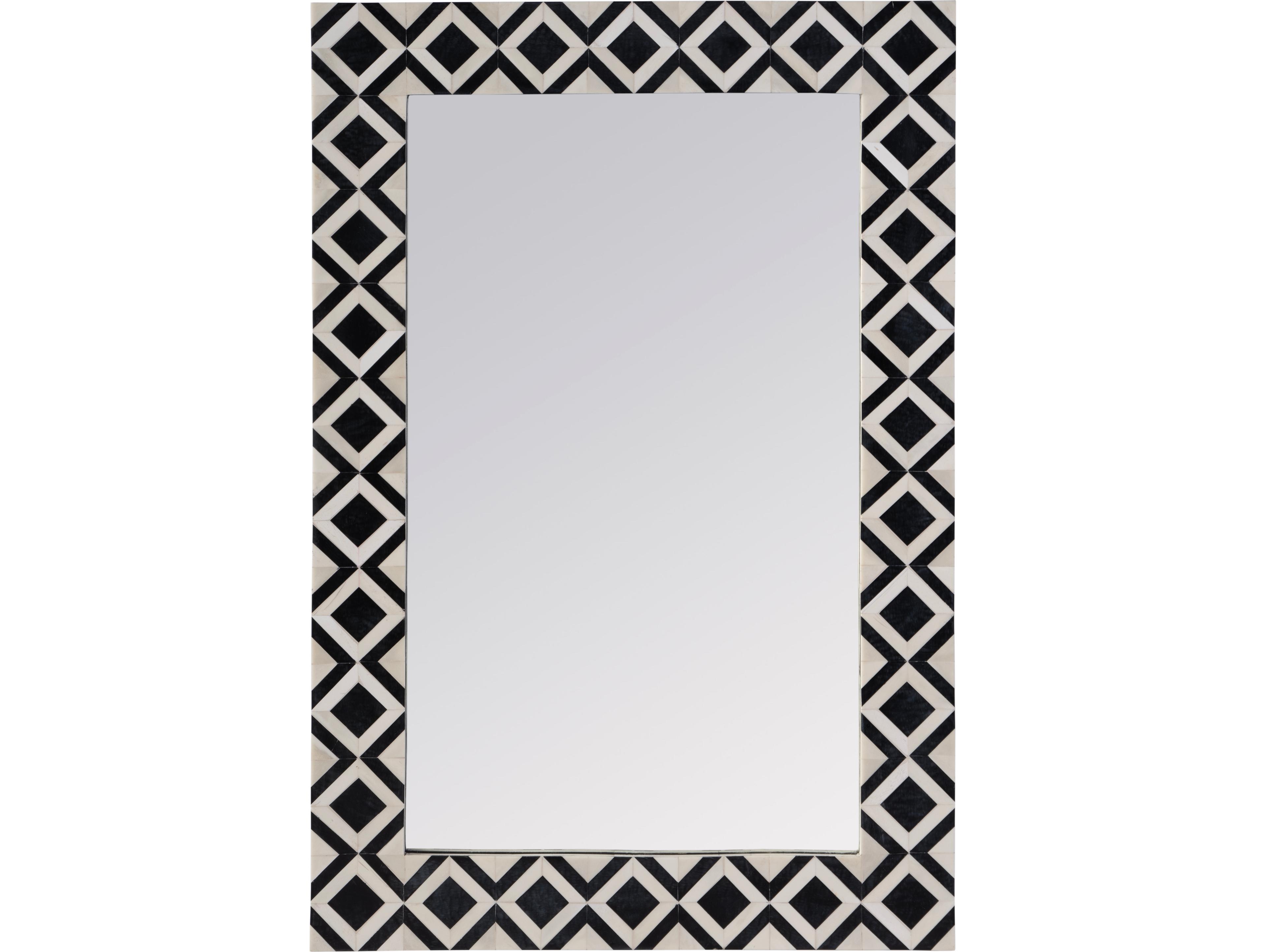 Butler Verona Black Bone Rectangular Wall Mirror
