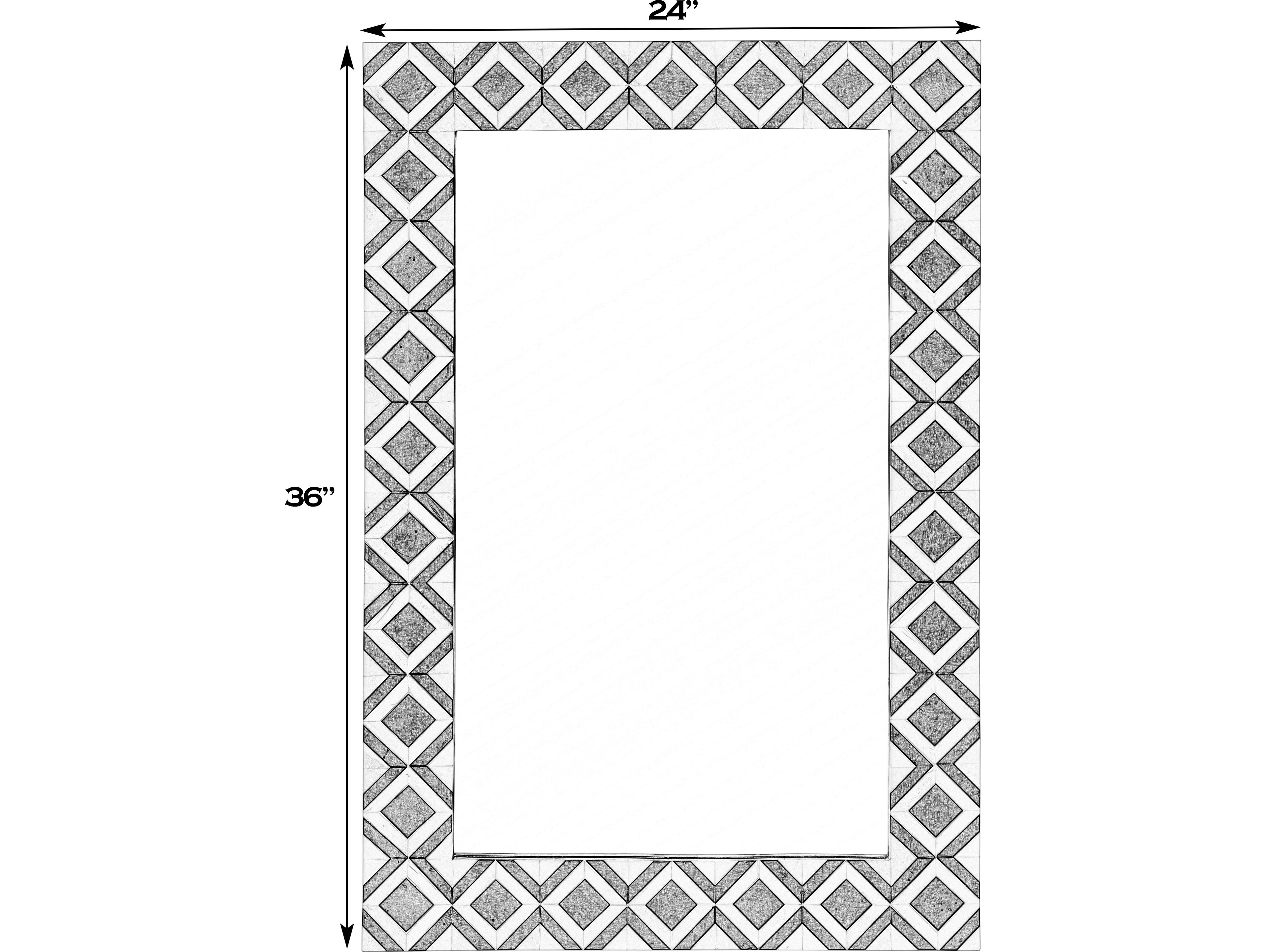 Butler Verona Brown Rectangular Wall Mirror