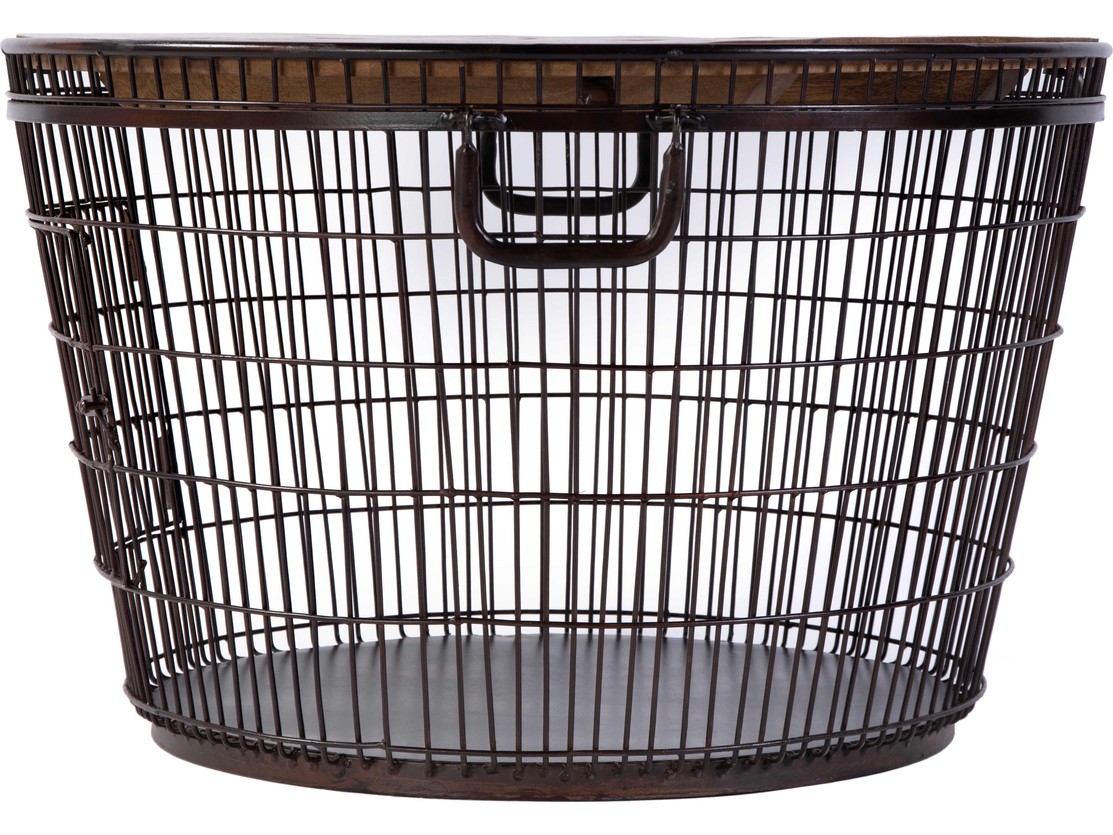 Butler Fulton Round Wood Brown Coffee Table