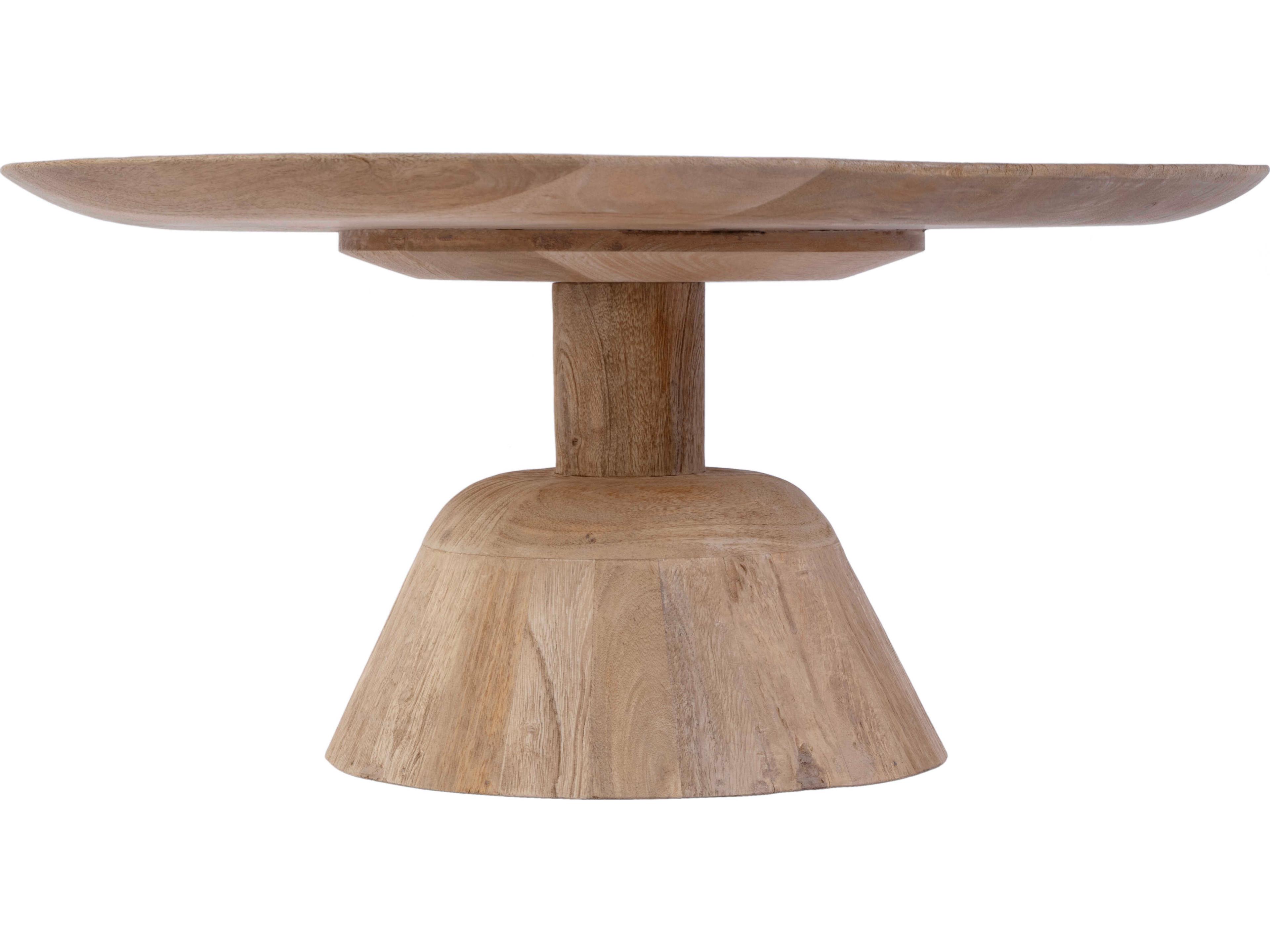 Butler Carmine Round Wood Natural Coffee Table