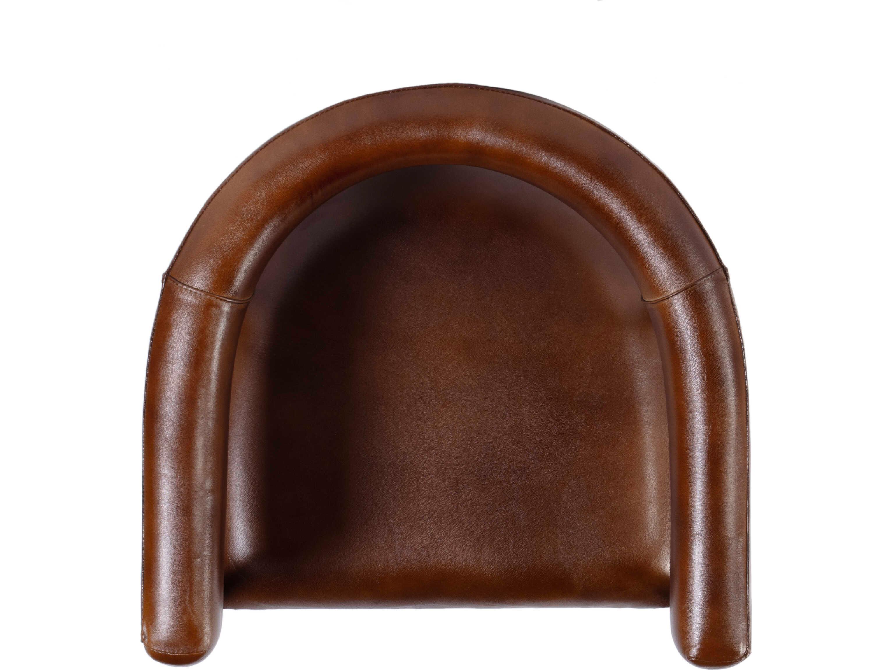 Butler Dallas Brown Leather Arm Dining Chair