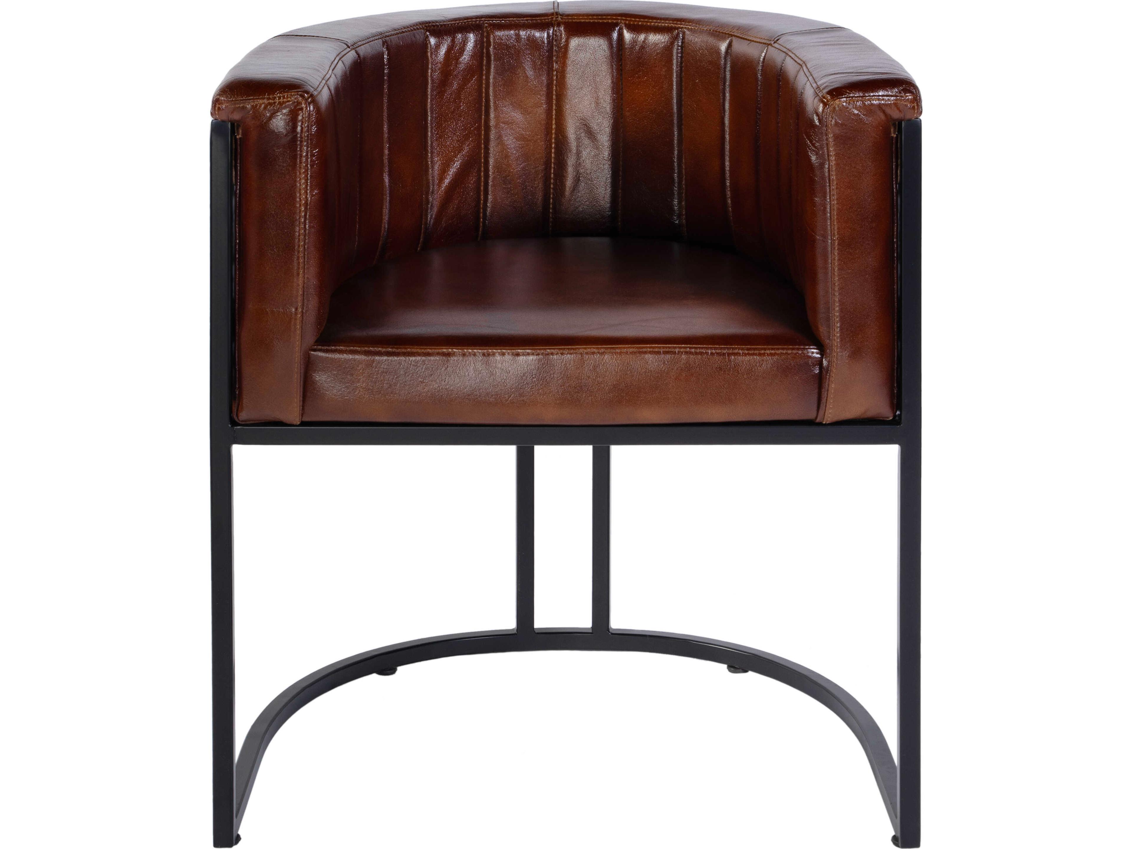 Butler Rockford Brown Leather Accent Chair