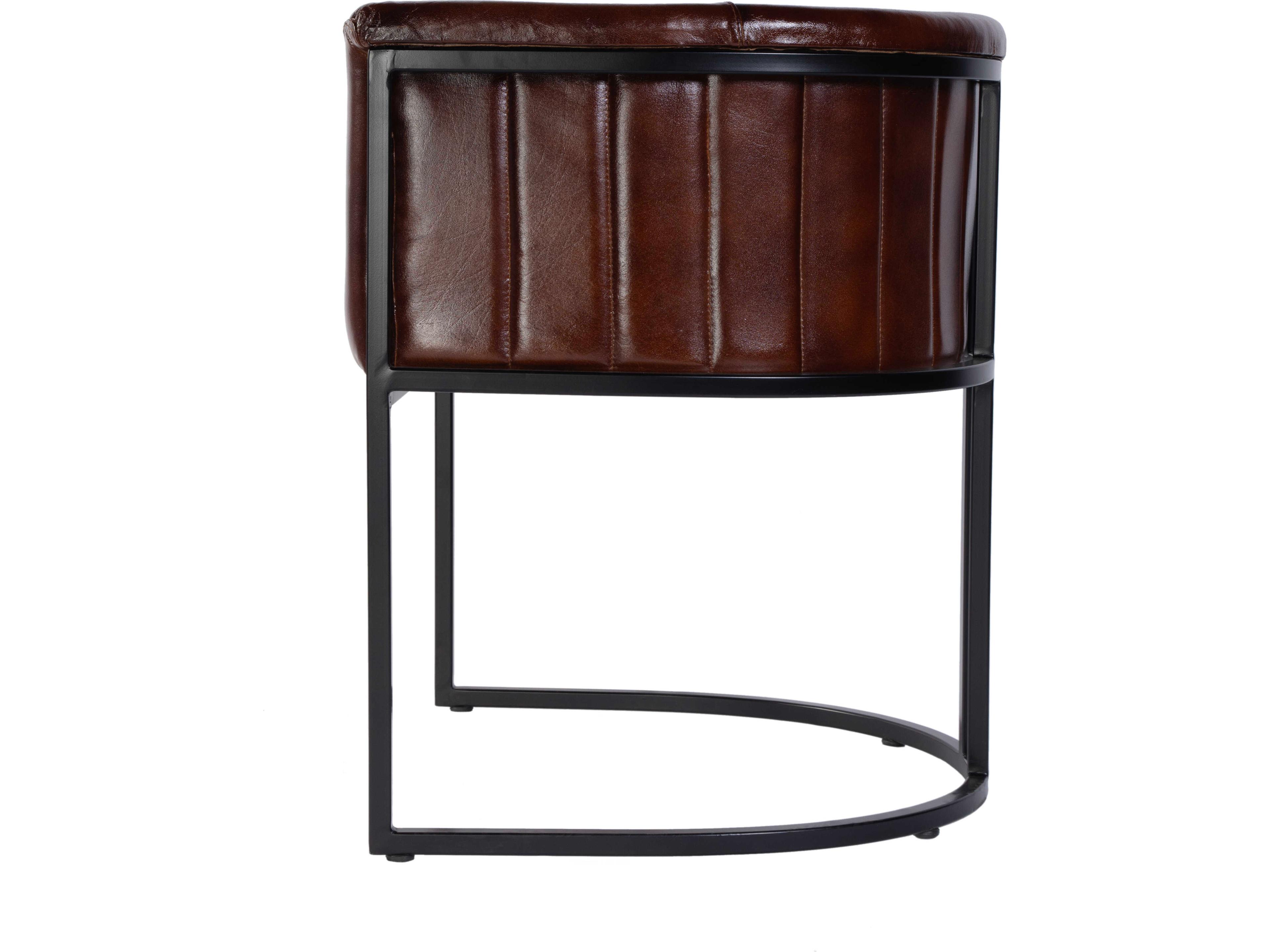 Butler Rockford Brown Leather Accent Chair