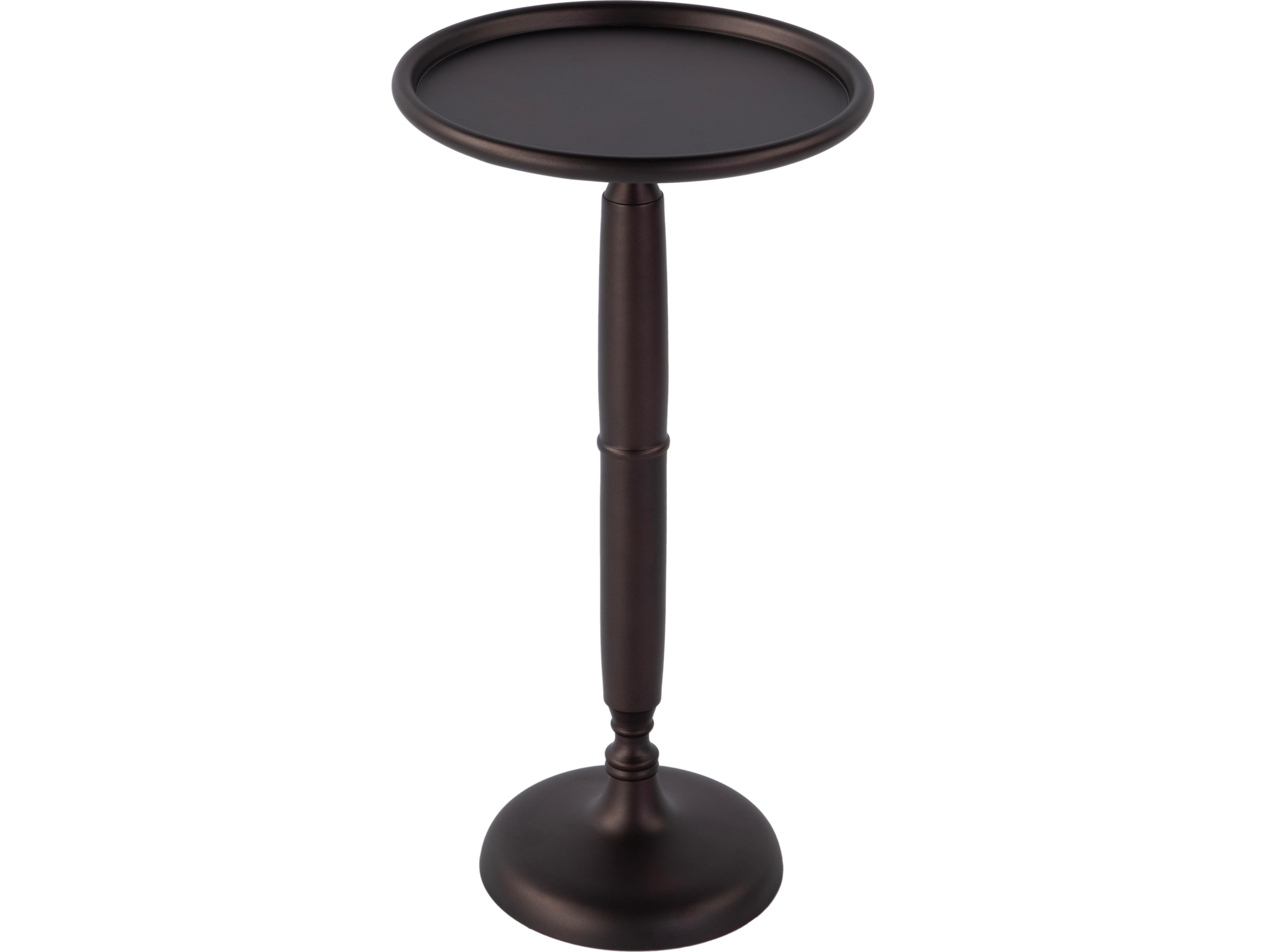 Butler Alexi Round Metal Bronze End Table