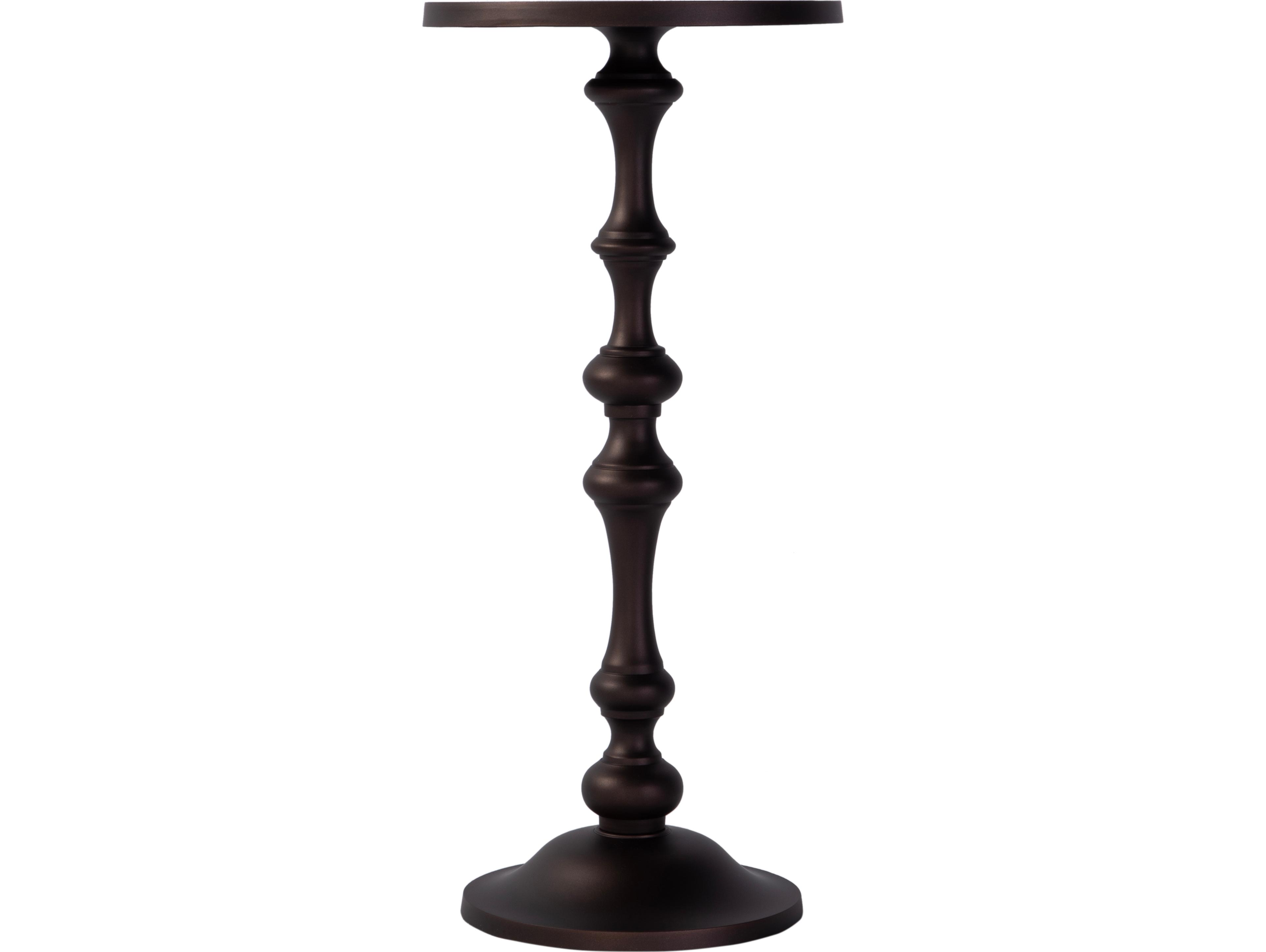 Butler Passeo Round Metal Bronze End Table