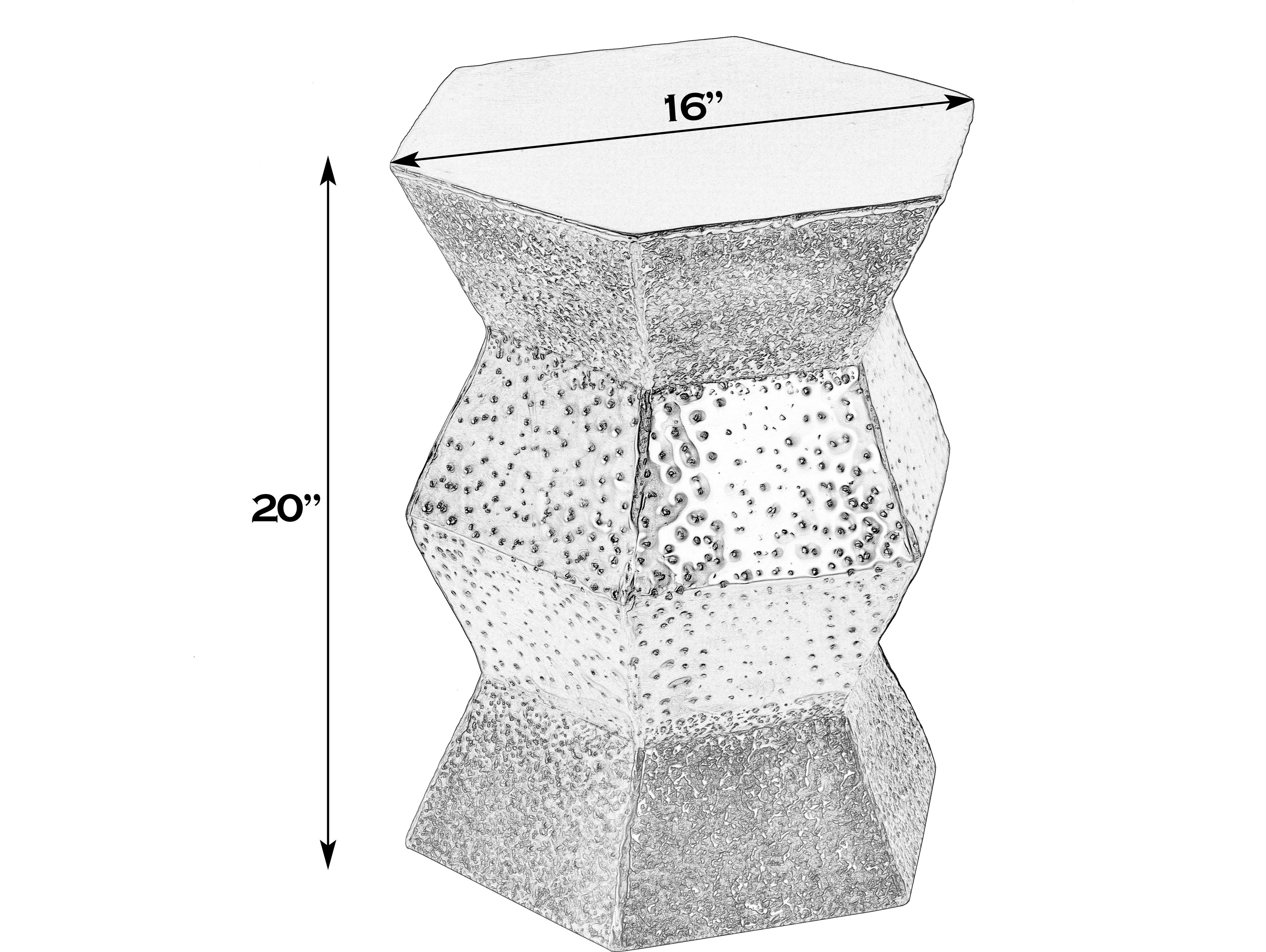 Butler Renzo Hexagon Metal Copper End Table