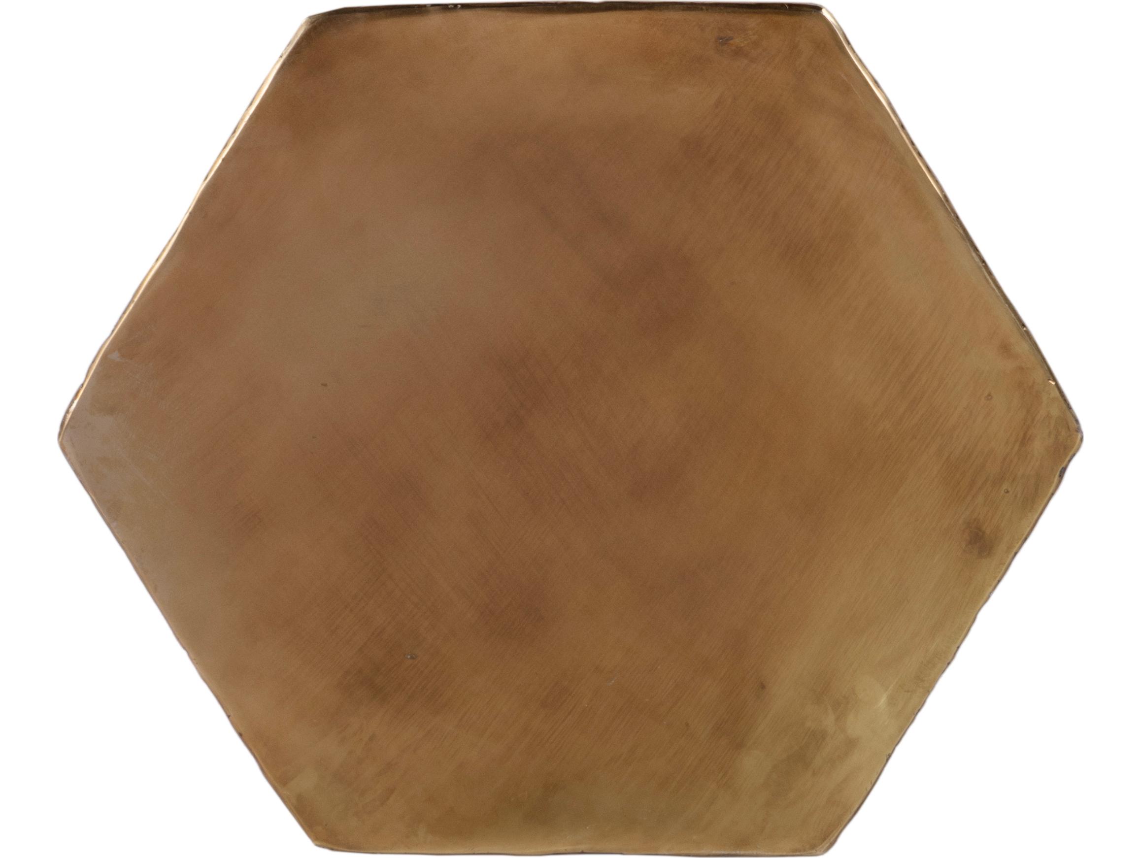 Butler Renzo Hexagon Metal Copper End Table