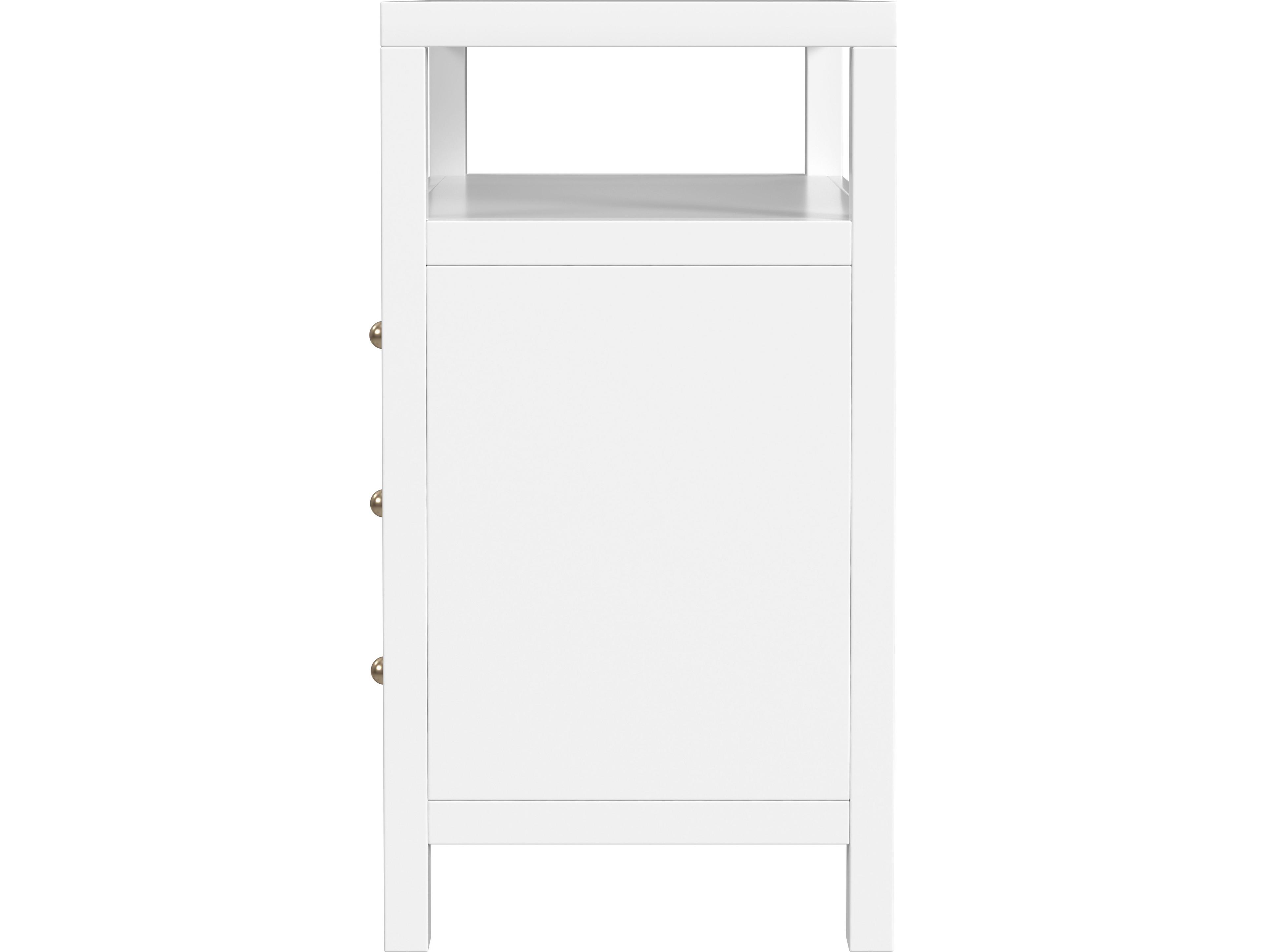 Butler Nora 3-Drawers Acacia Wood Nightstand