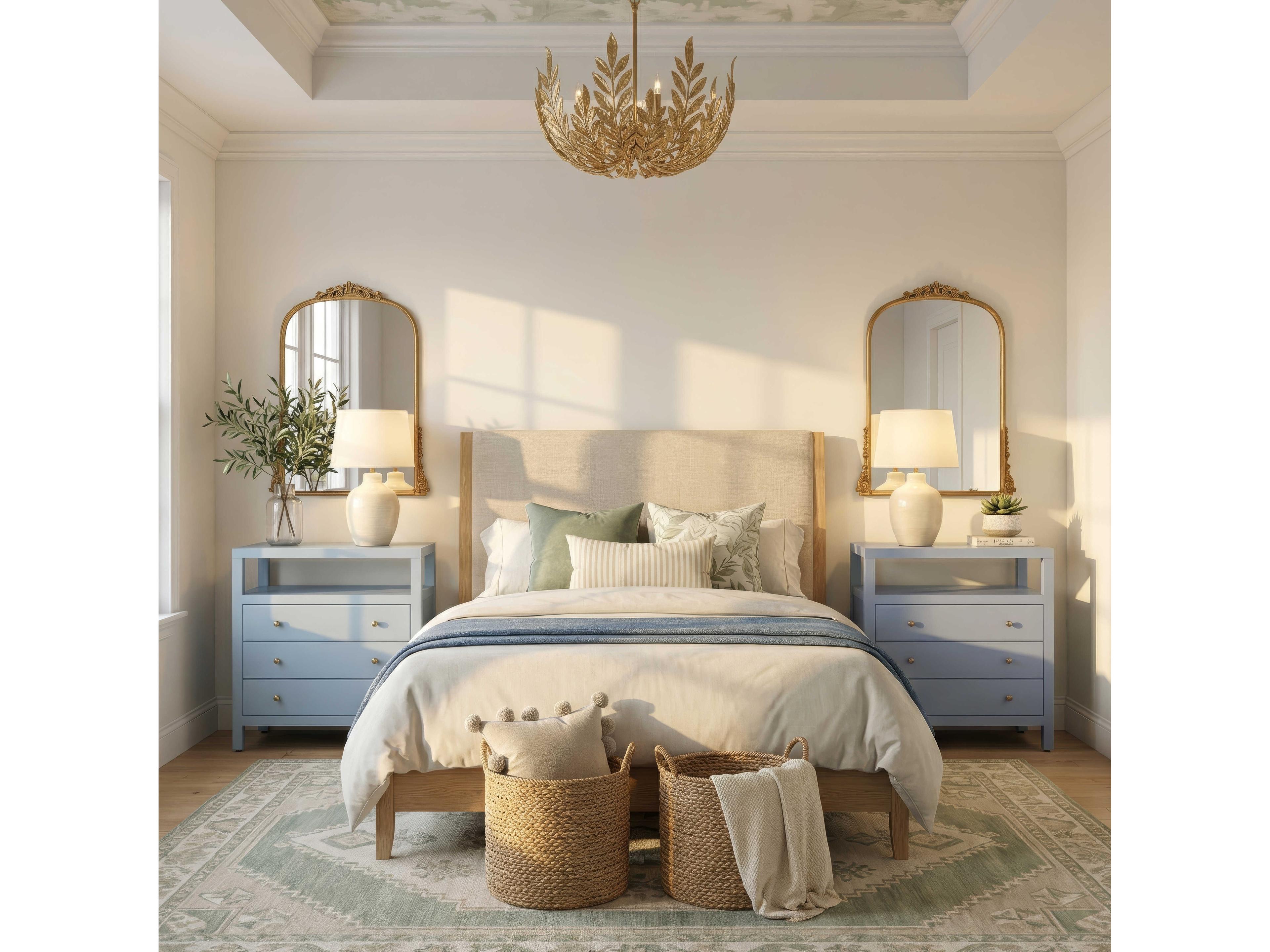 Butler Nora 3-Drawers Acacia Wood Nightstand