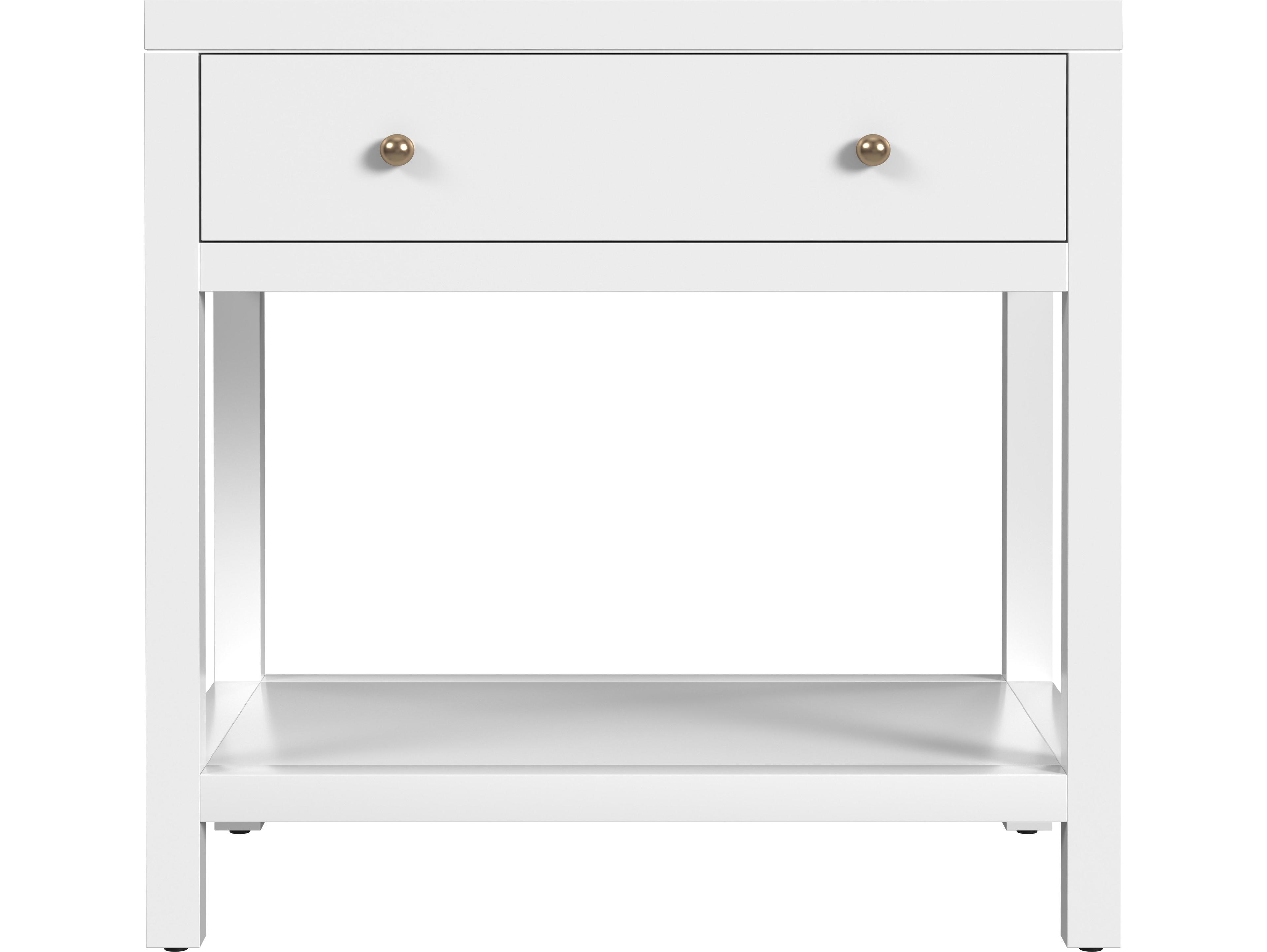 Butler Nora 1-Drawer Acacia Wood Nightstand