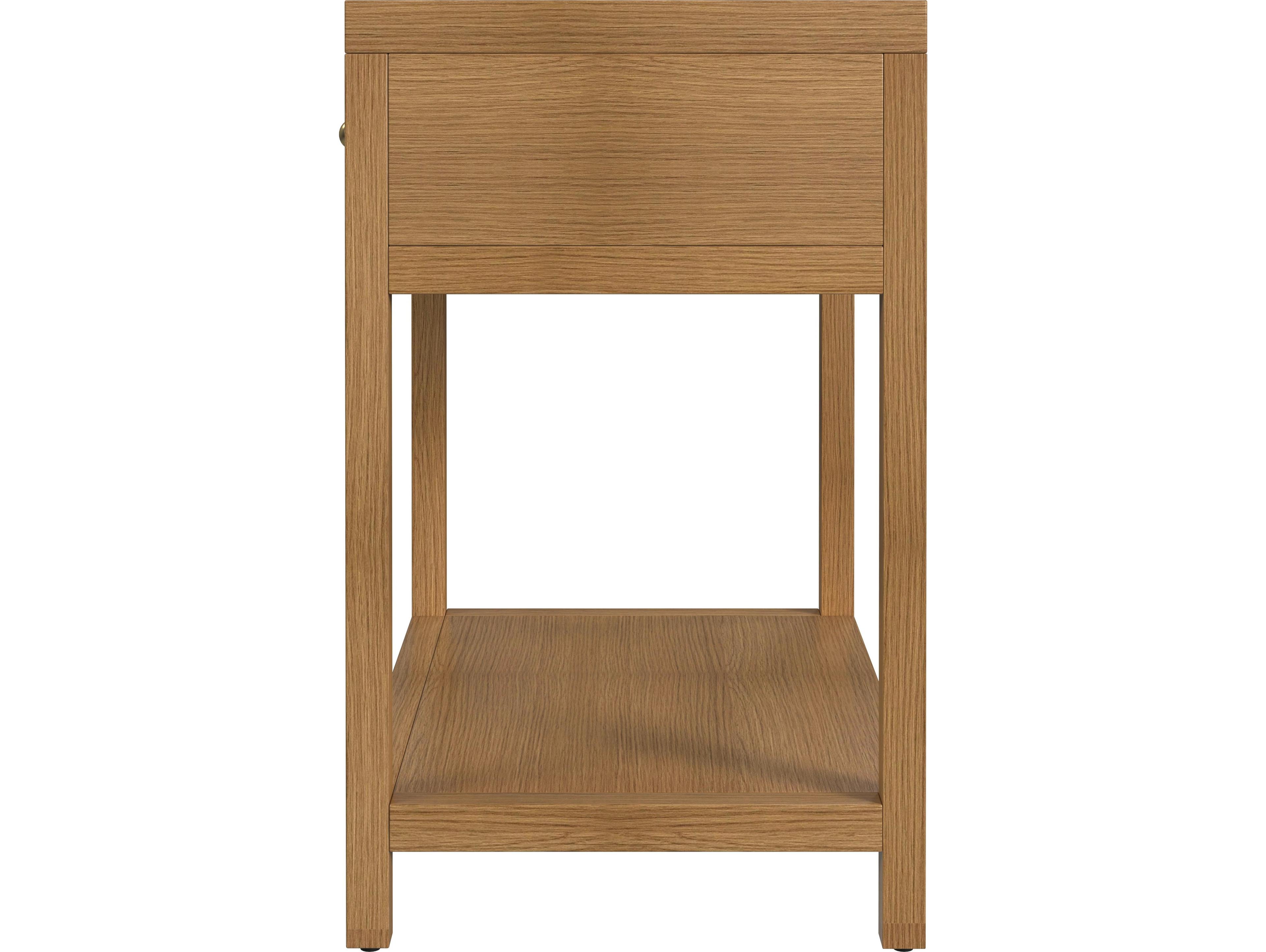 Butler Nora 1-Drawer Acacia Wood Nightstand
