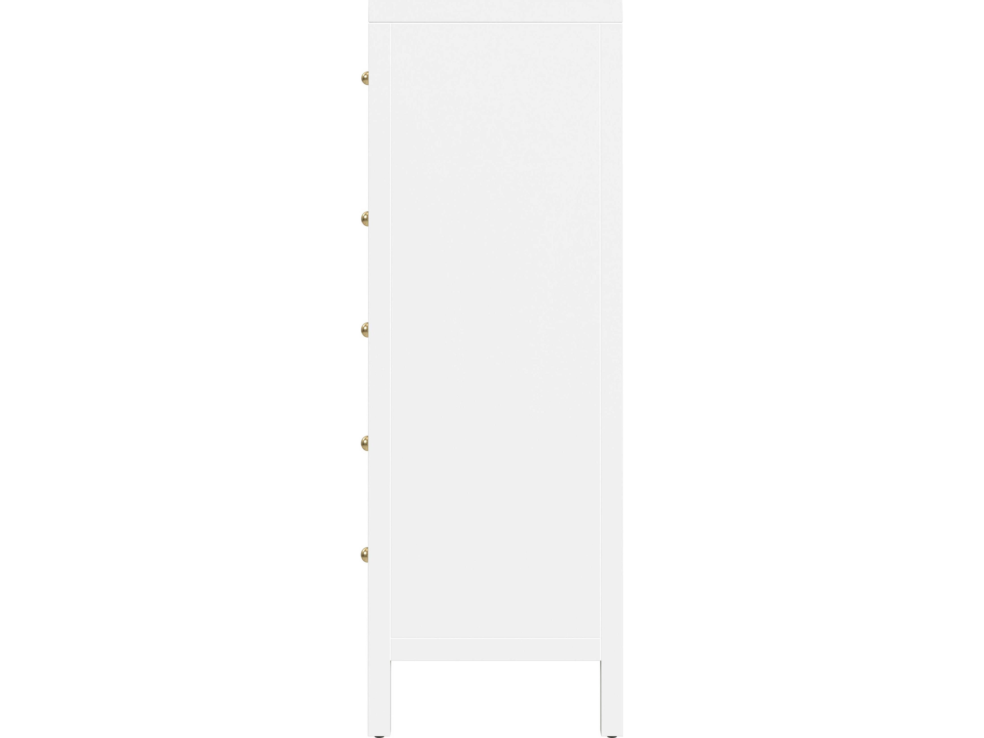 Butler Nora 5-Drawers Acacia Wood Double Dresser