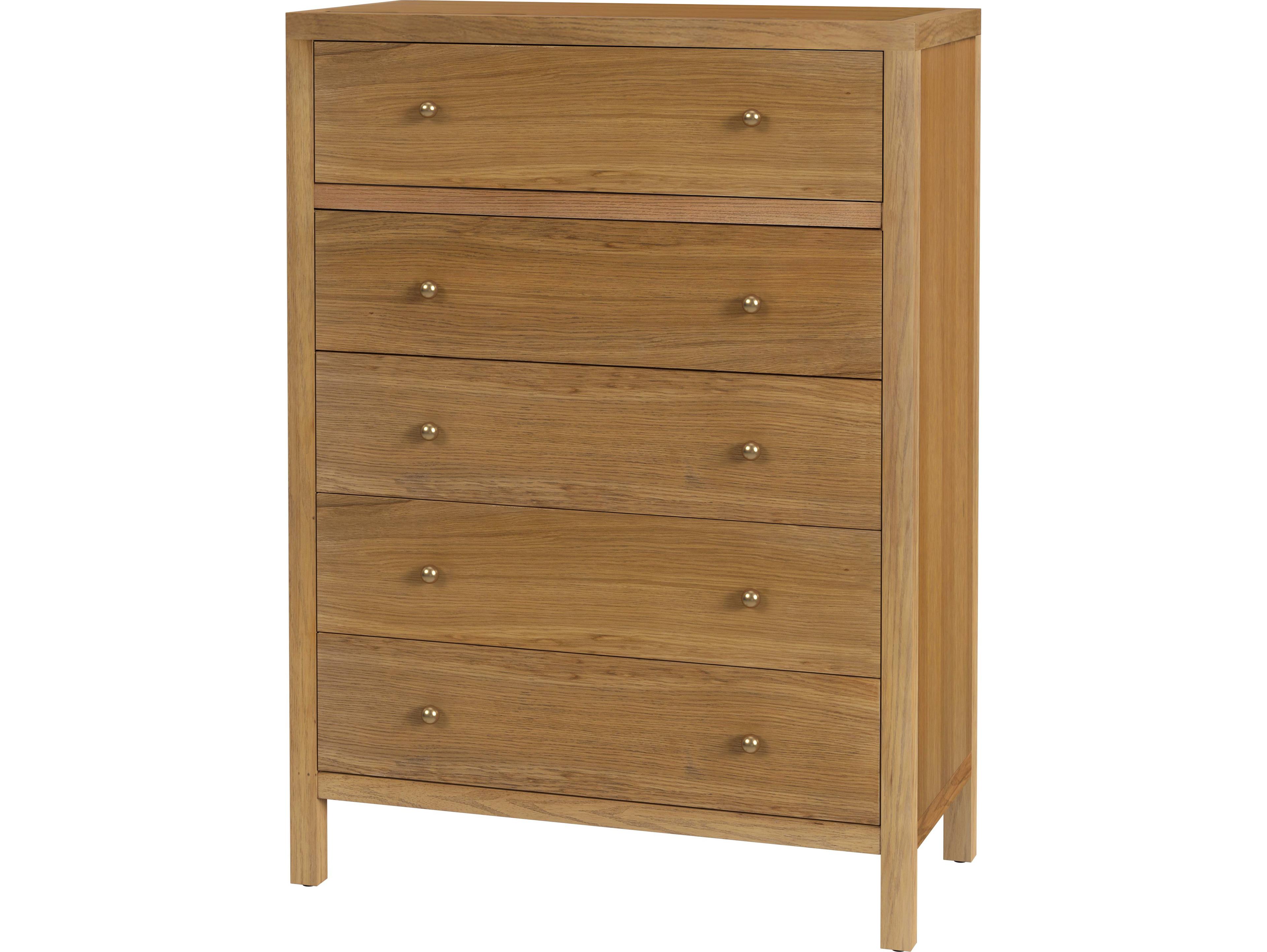 Butler Nora 5-Drawers Acacia Wood Dresser