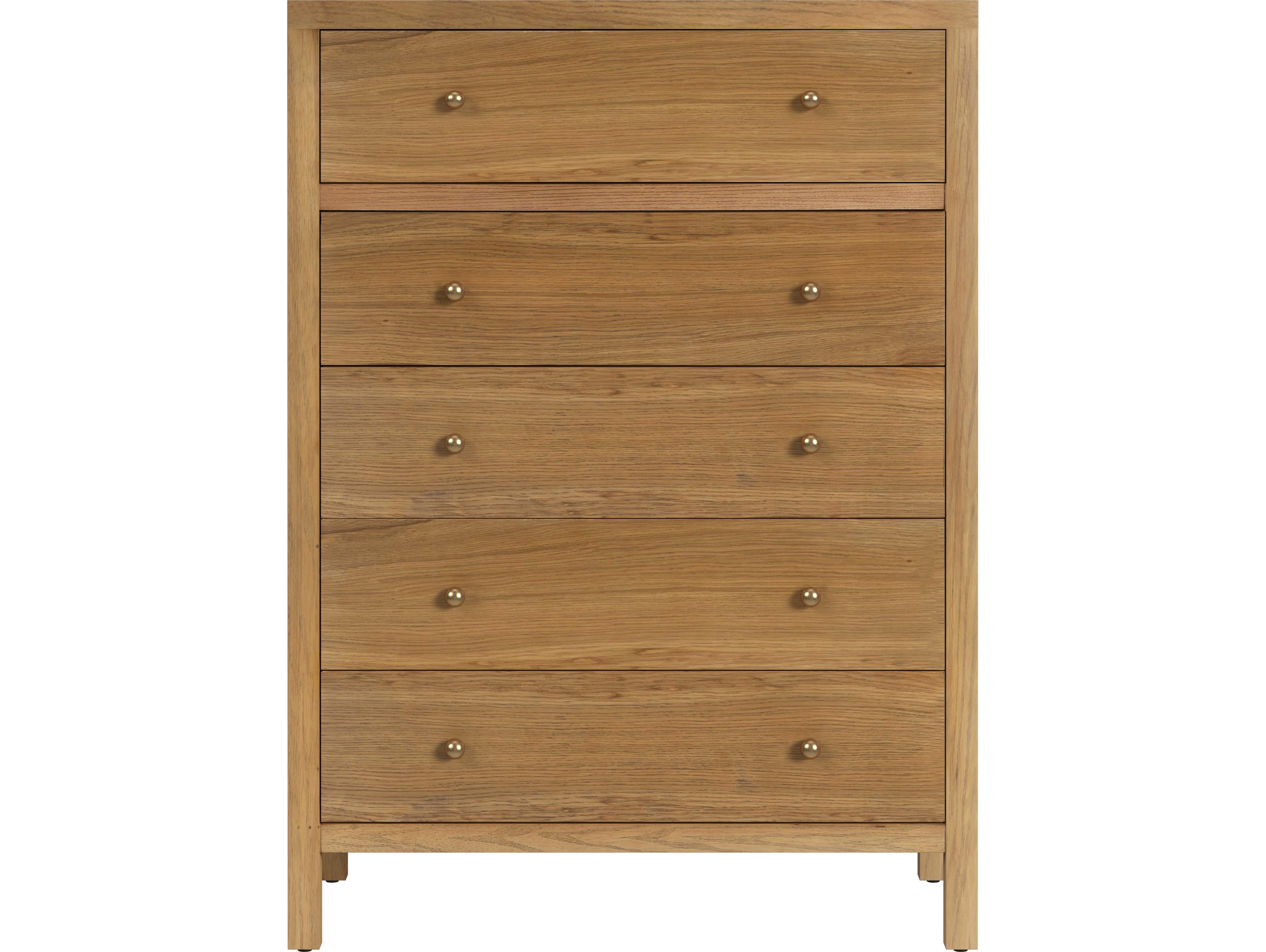 Butler Nora 5-Drawers Acacia Wood Dresser