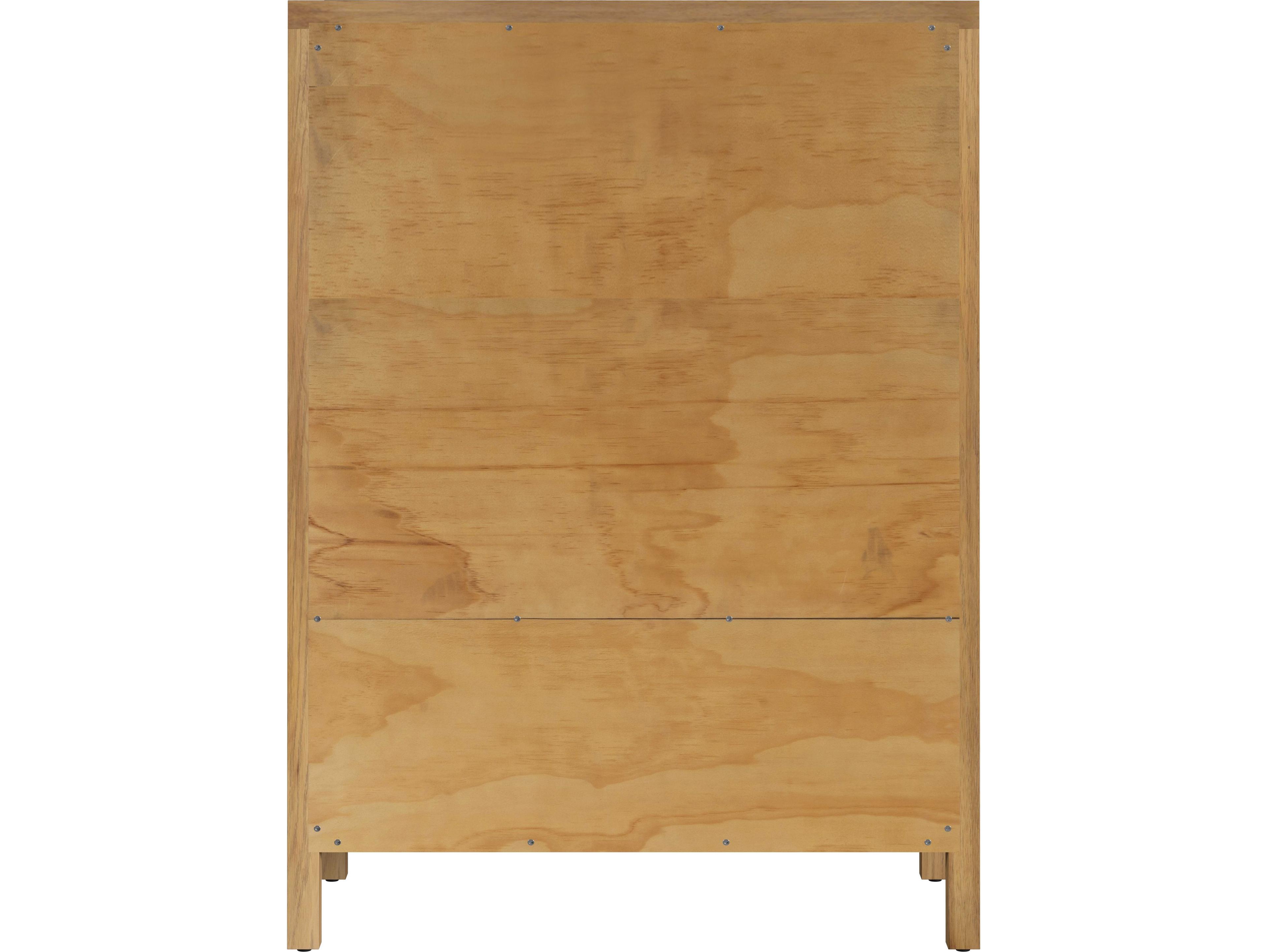 Butler Nora 5-Drawers Acacia Wood Dresser