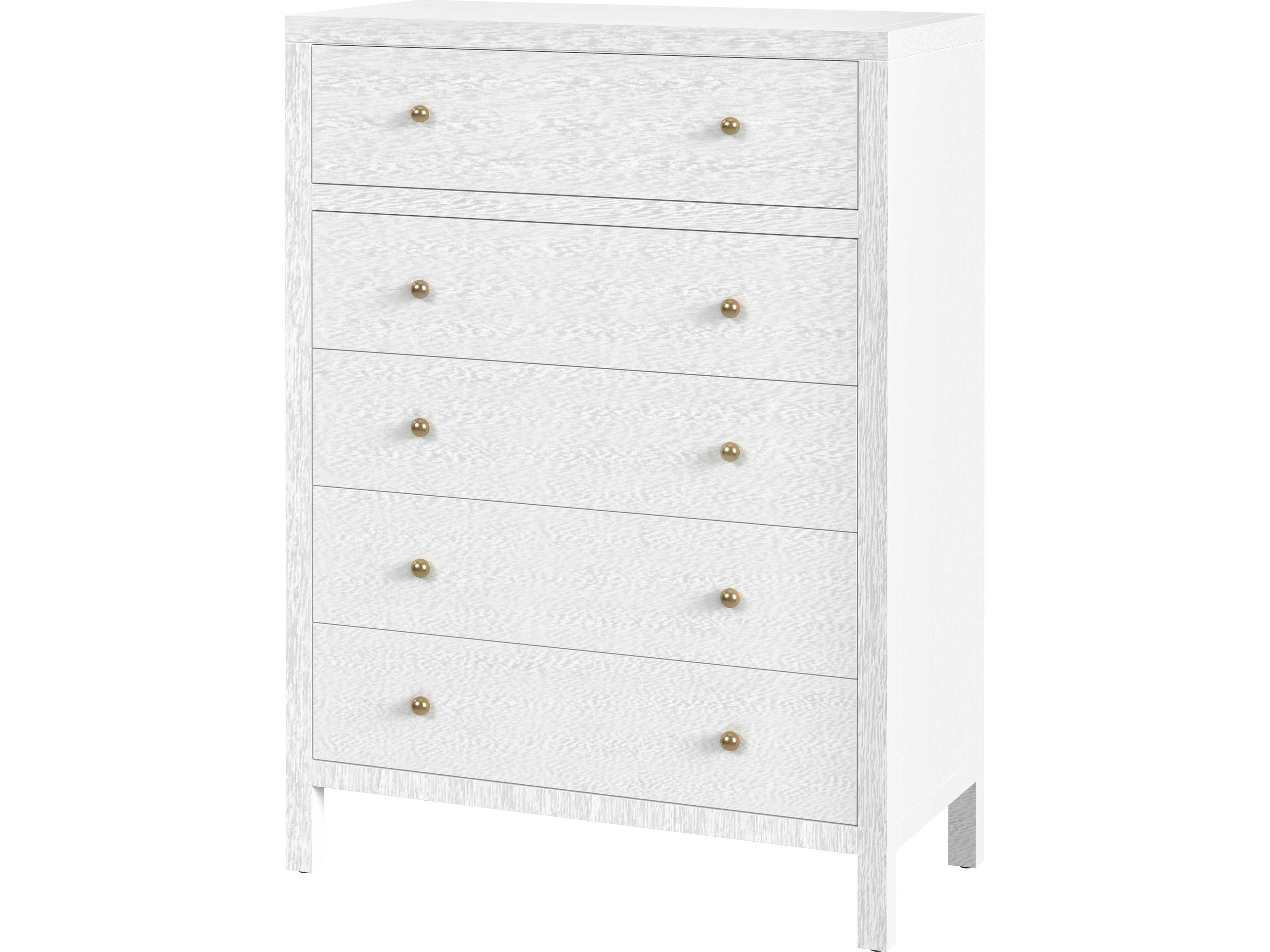 Butler Nora 5-Drawers Acacia Wood Dresser