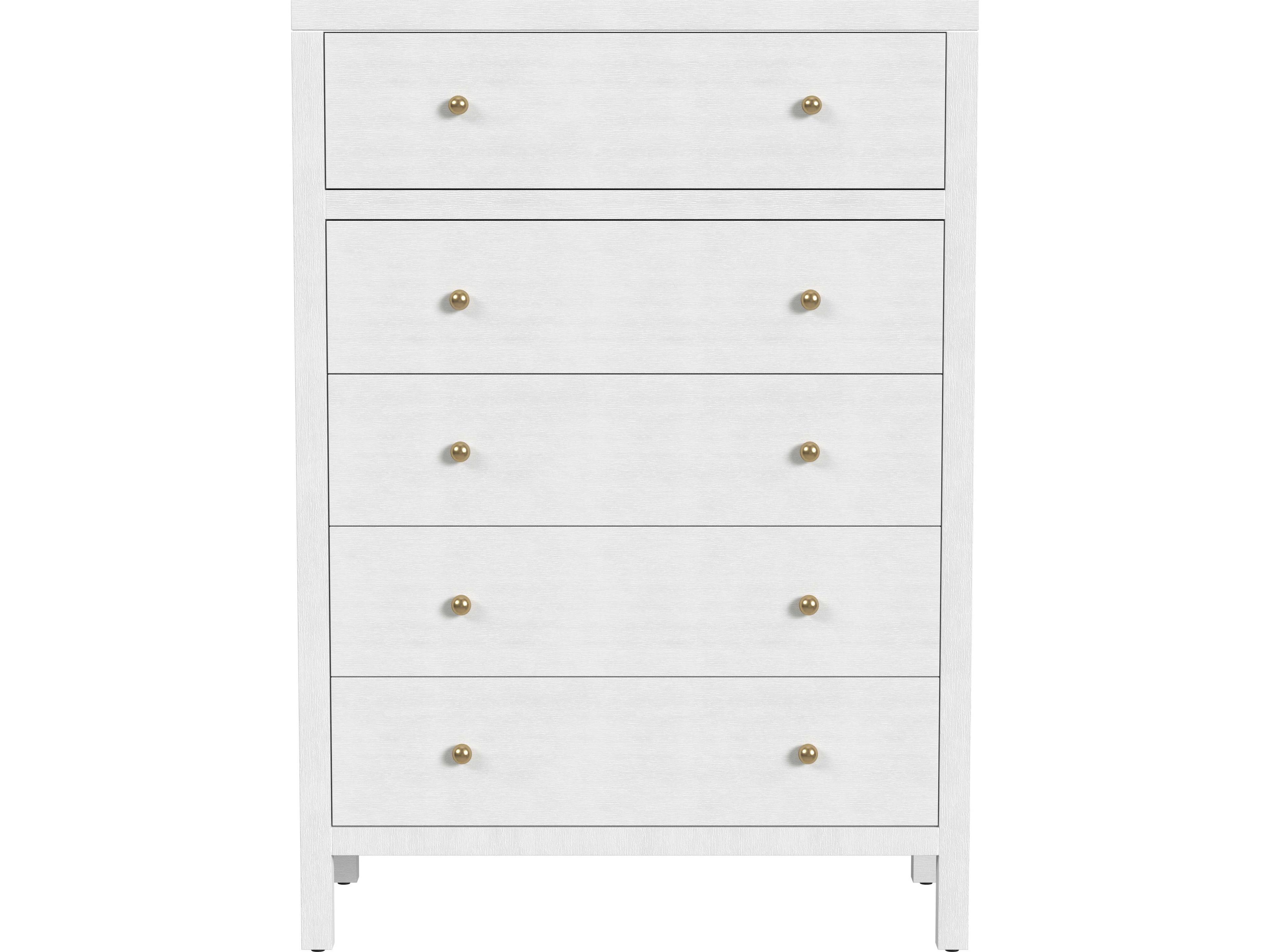 Butler Nora 5-Drawers Acacia Wood Dresser