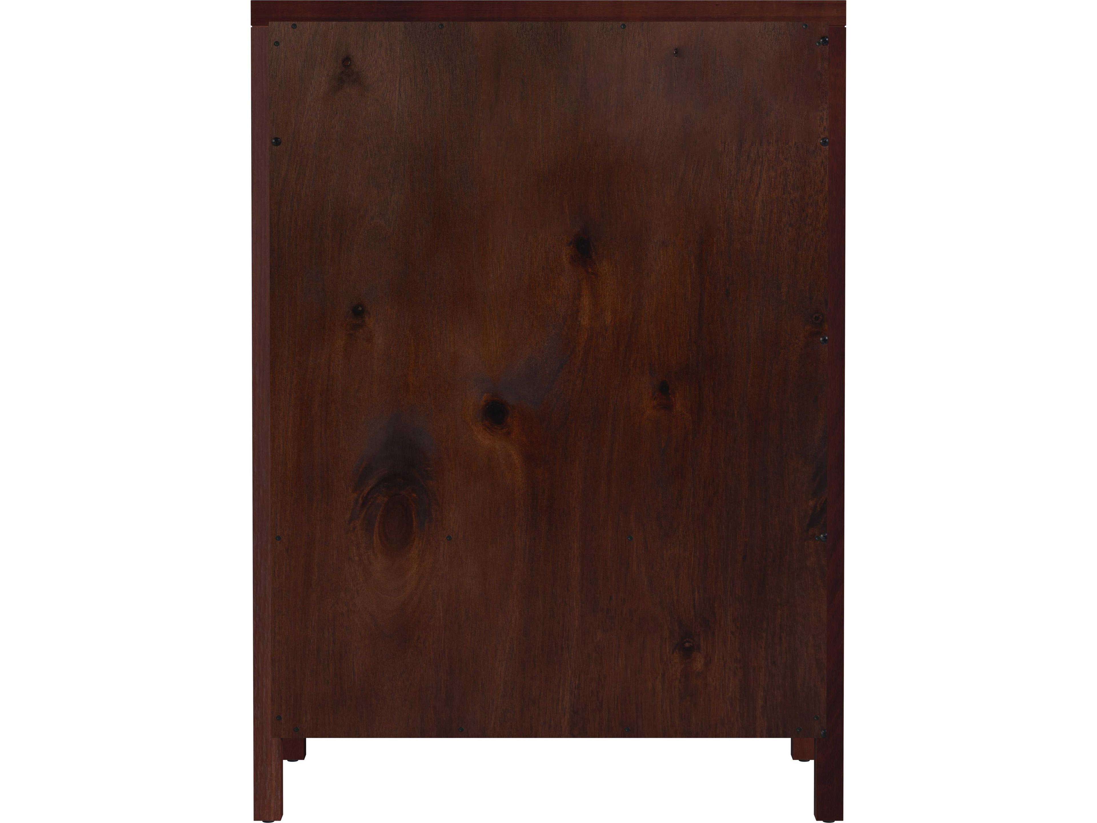 Butler Nora 5-Drawers Brown Acacia Wood Dresser