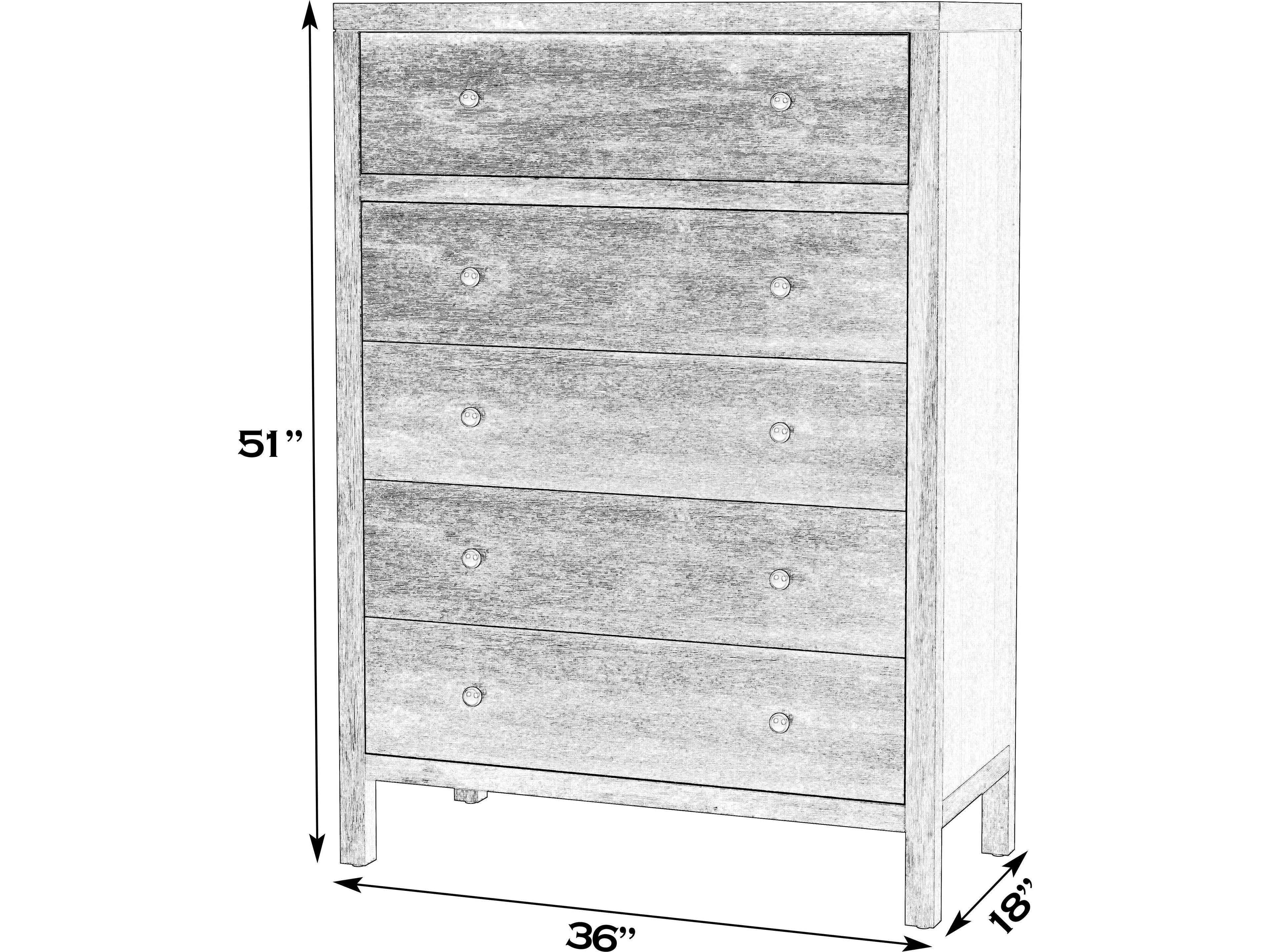 Butler Nora Light Blue Acacia Wood Accent Chest