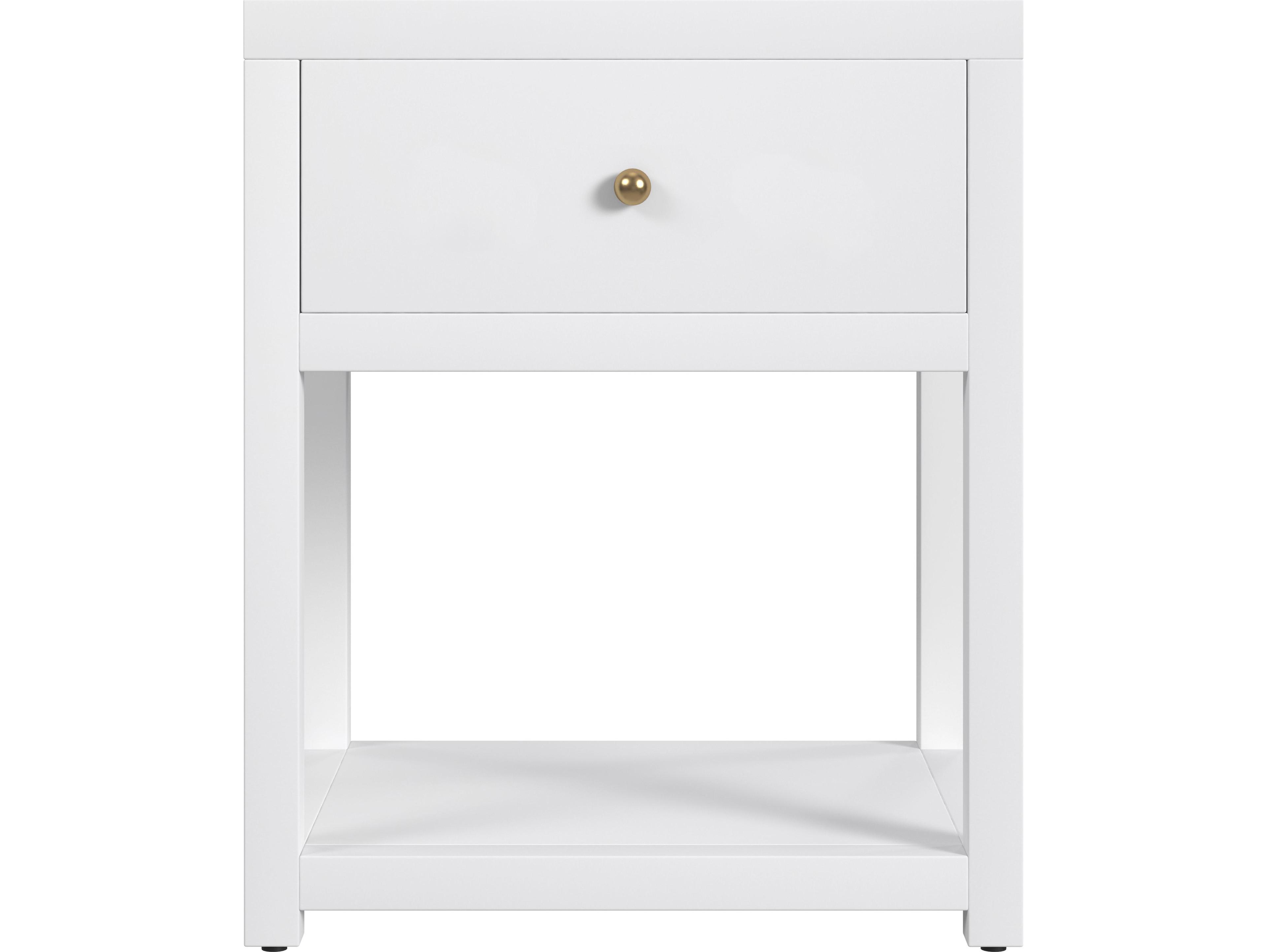Butler Nora 1-Drawer Acacia Wood Nightstand