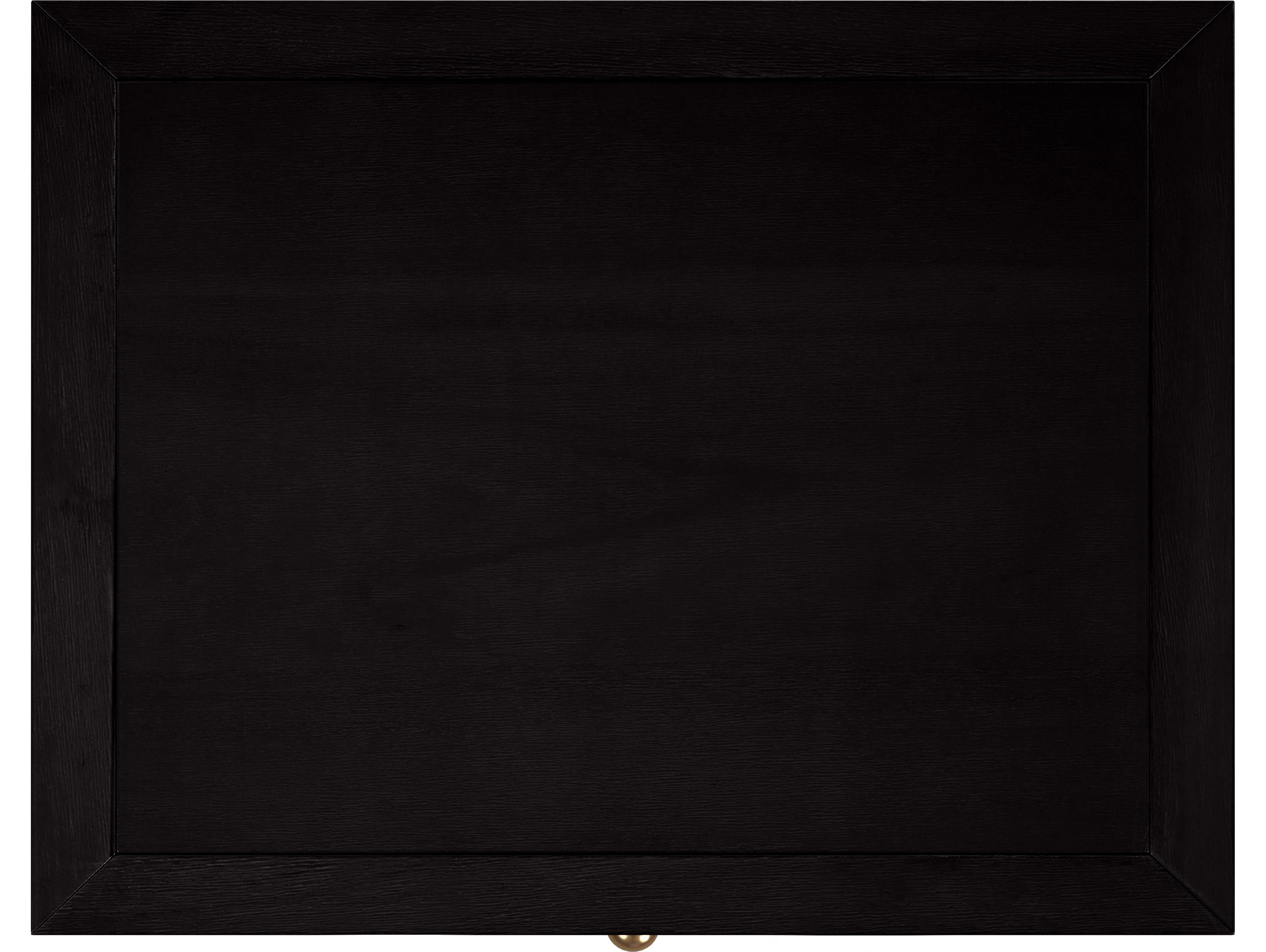 Butler Nora 1-Drawer Black Acacia Wood Nightstand