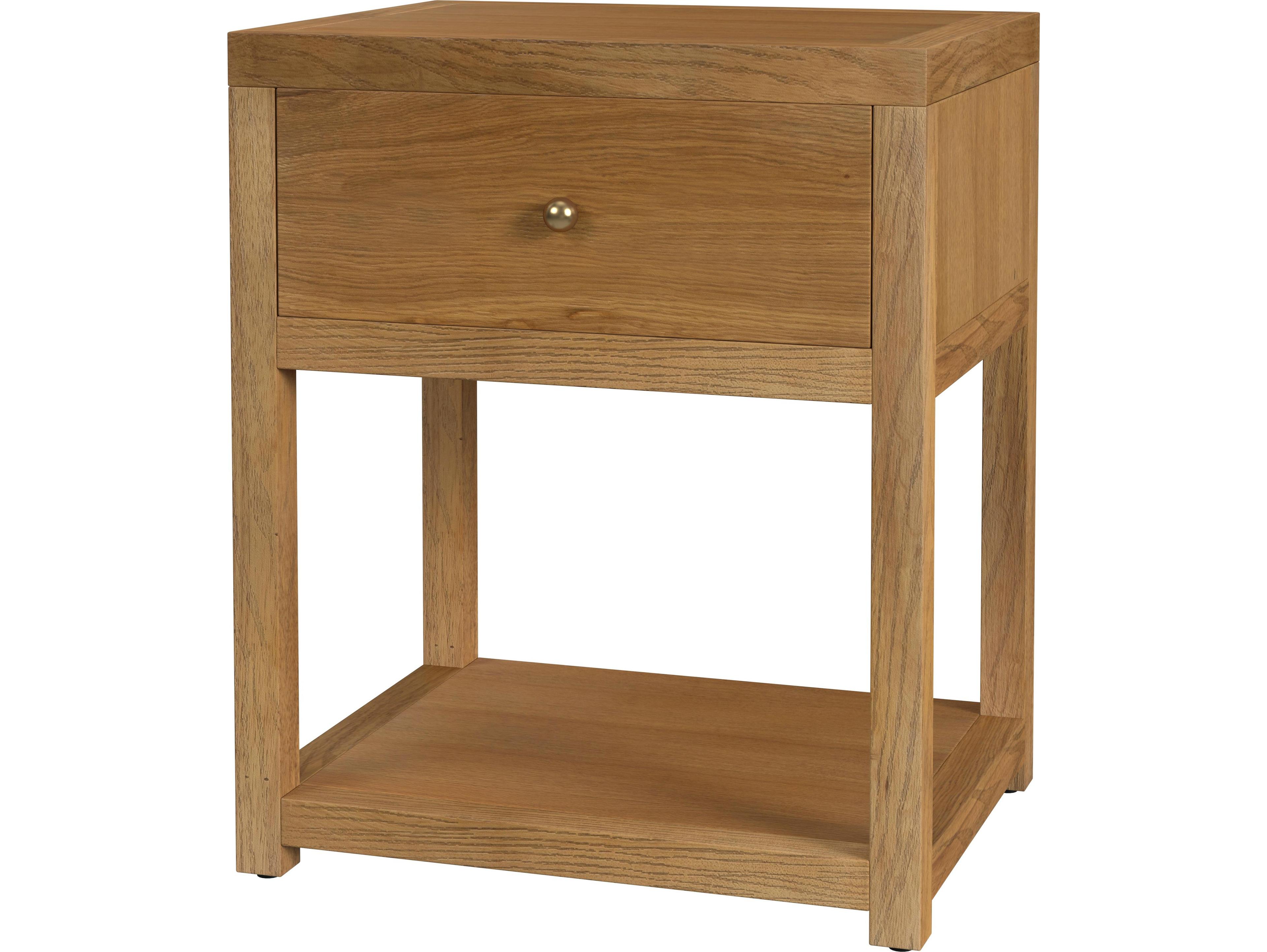 Butler Nora 1-Drawer Acacia Wood Nightstand