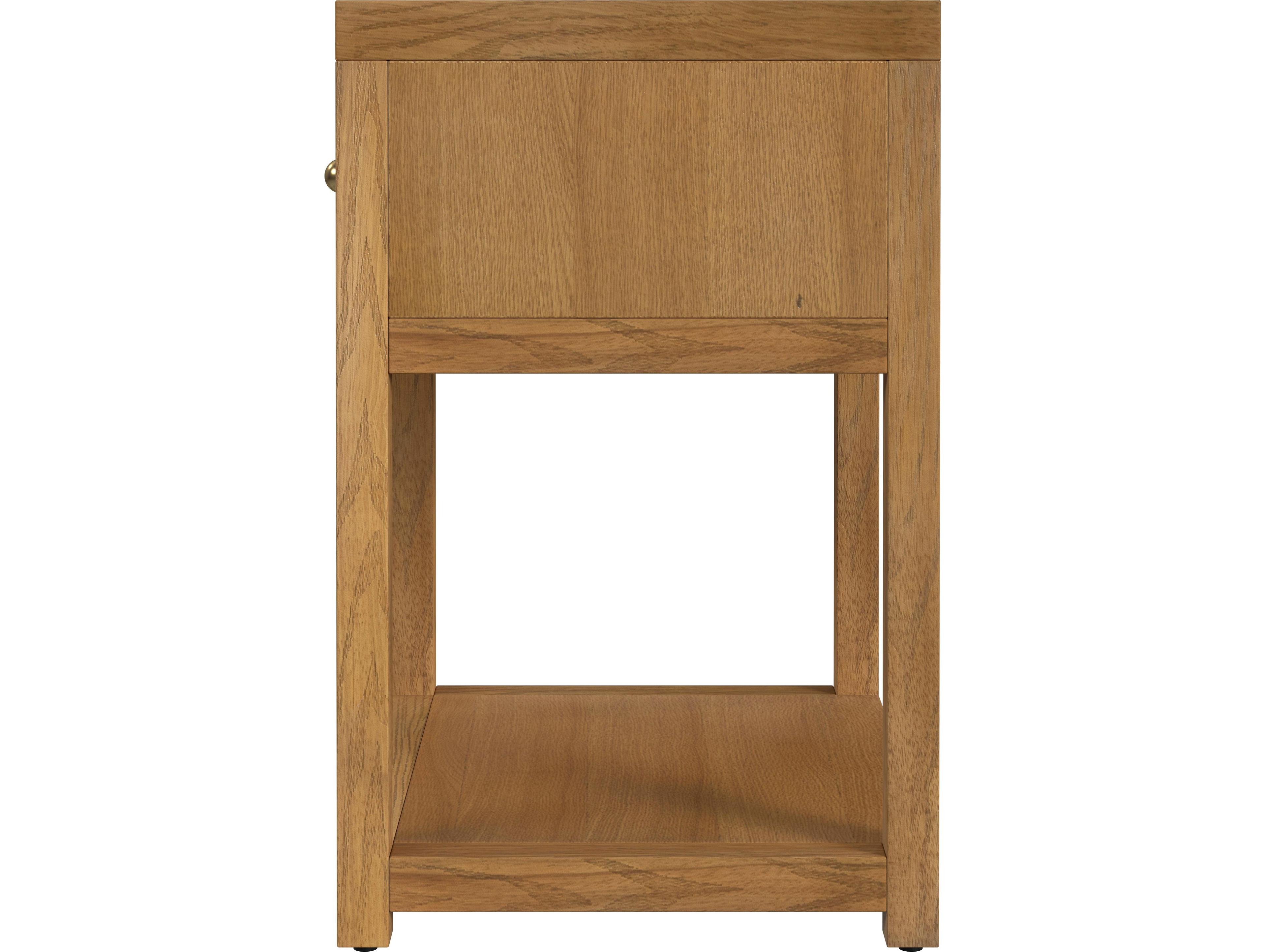 Butler Nora 1-Drawer Acacia Wood Nightstand