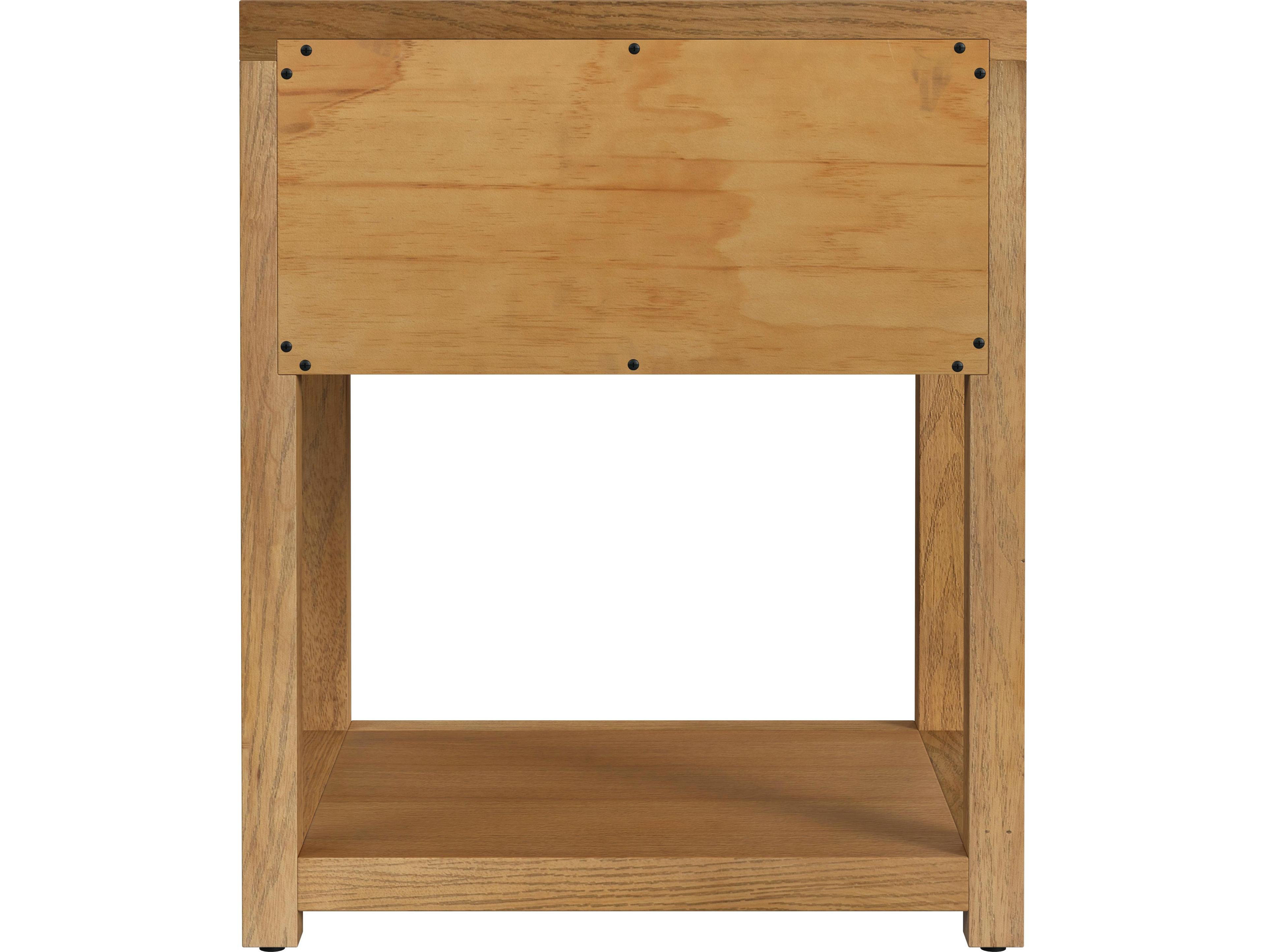 Butler Nora 1-Drawer Acacia Wood Nightstand