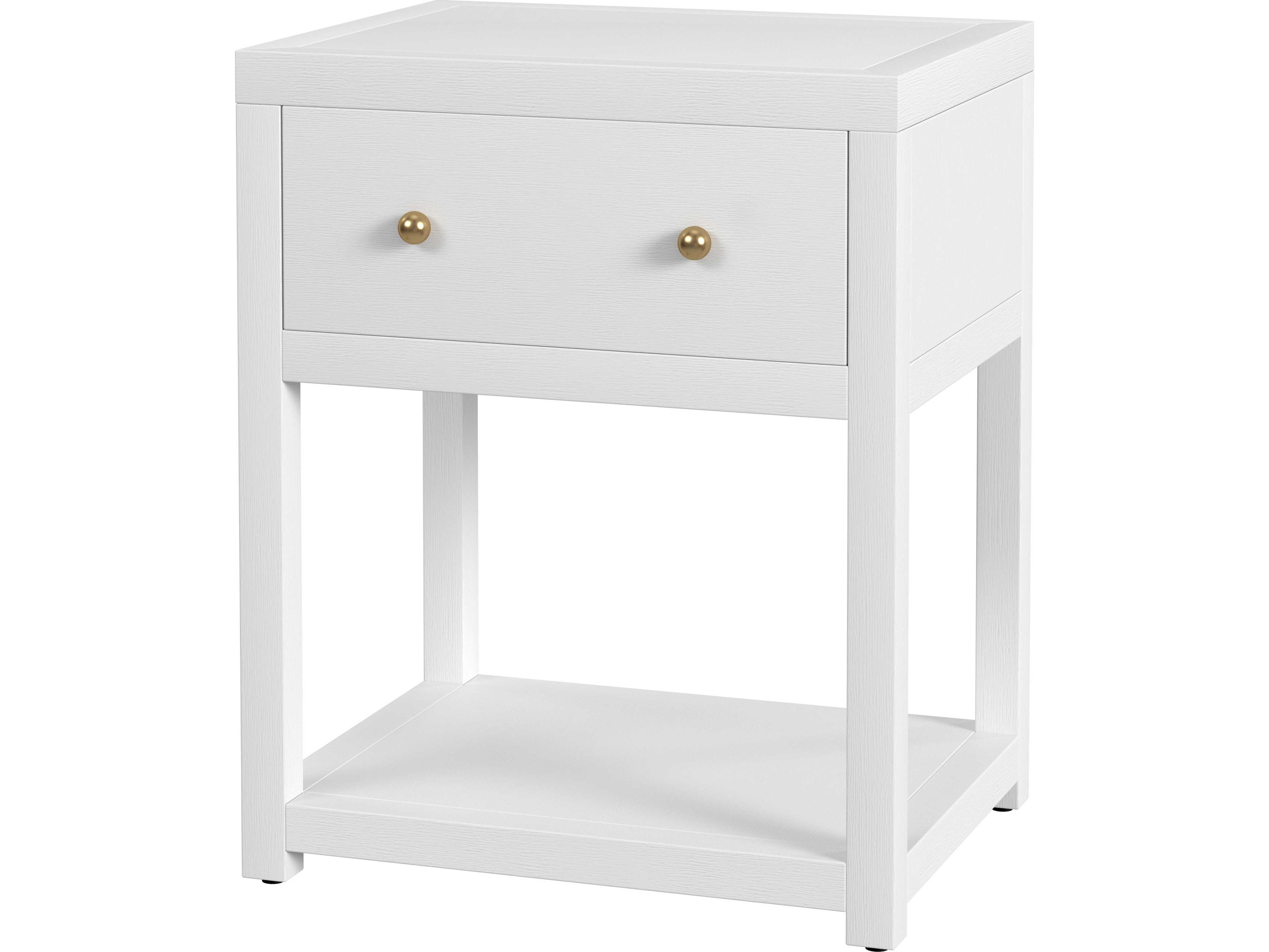 Butler Nora 1-Drawer Acacia Wood Nightstand