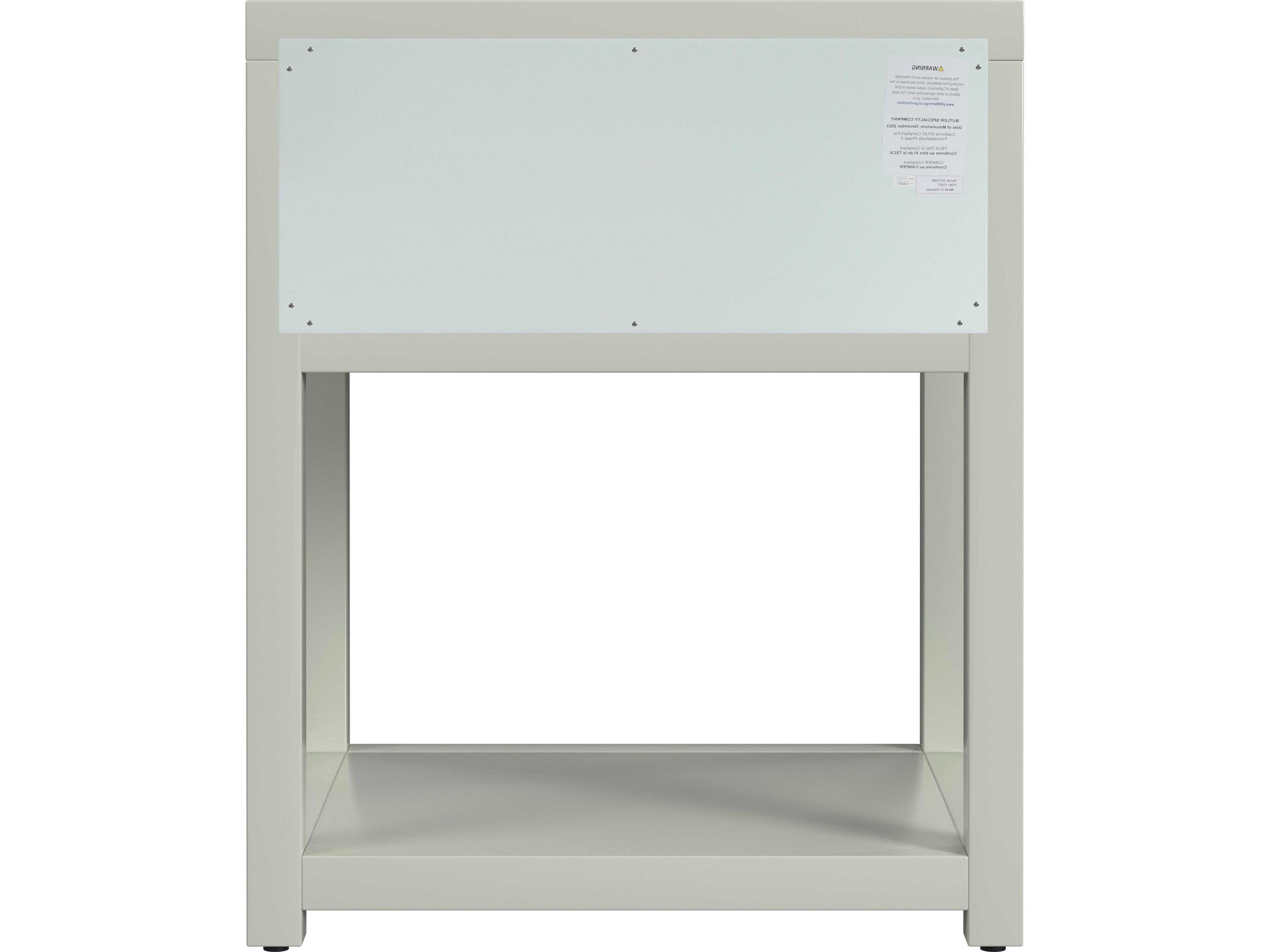 Butler Nora 1-Drawer Acacia Wood Nightstand