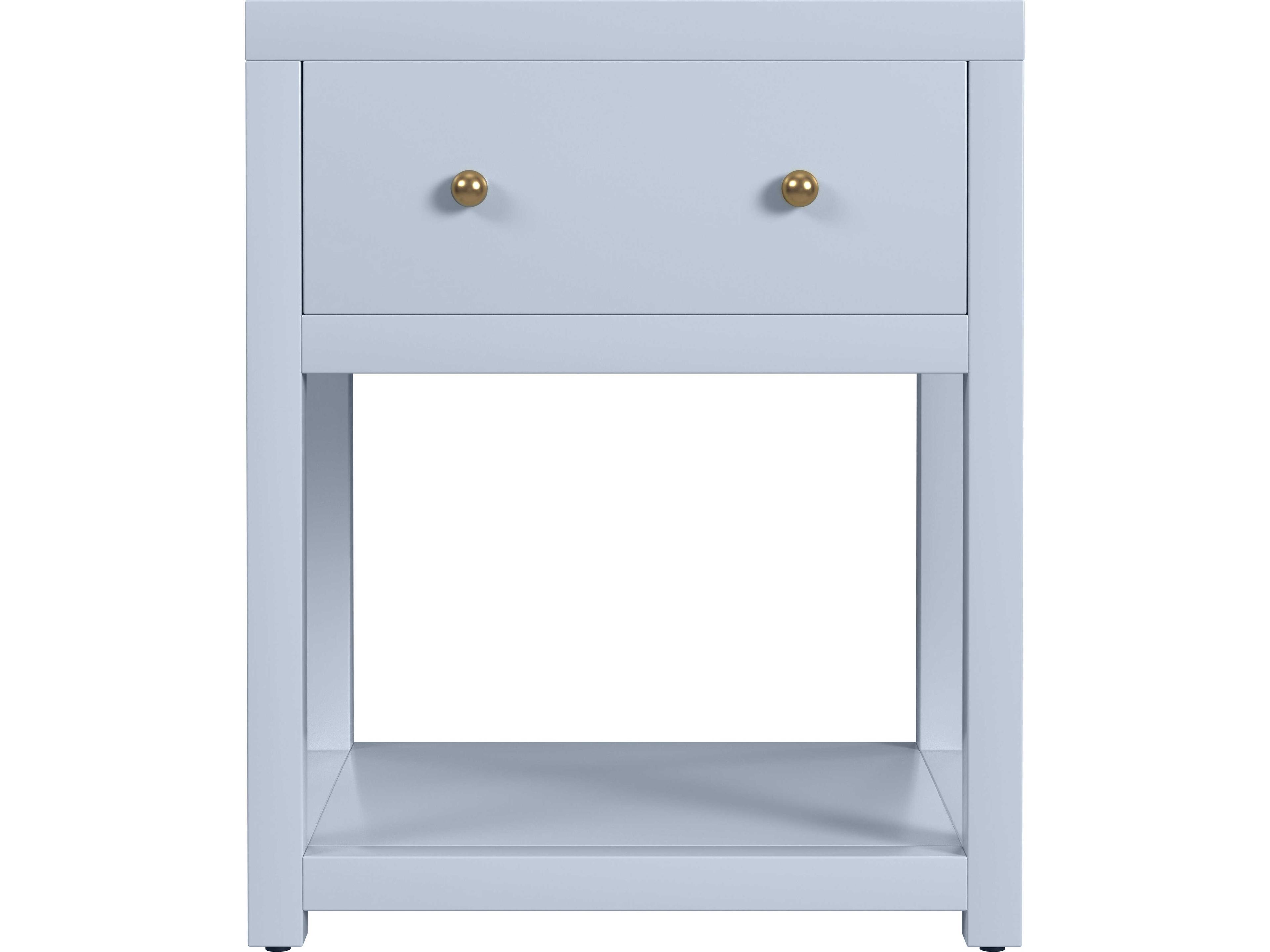 Butler Nora 1-Drawer Acacia Wood Nightstand