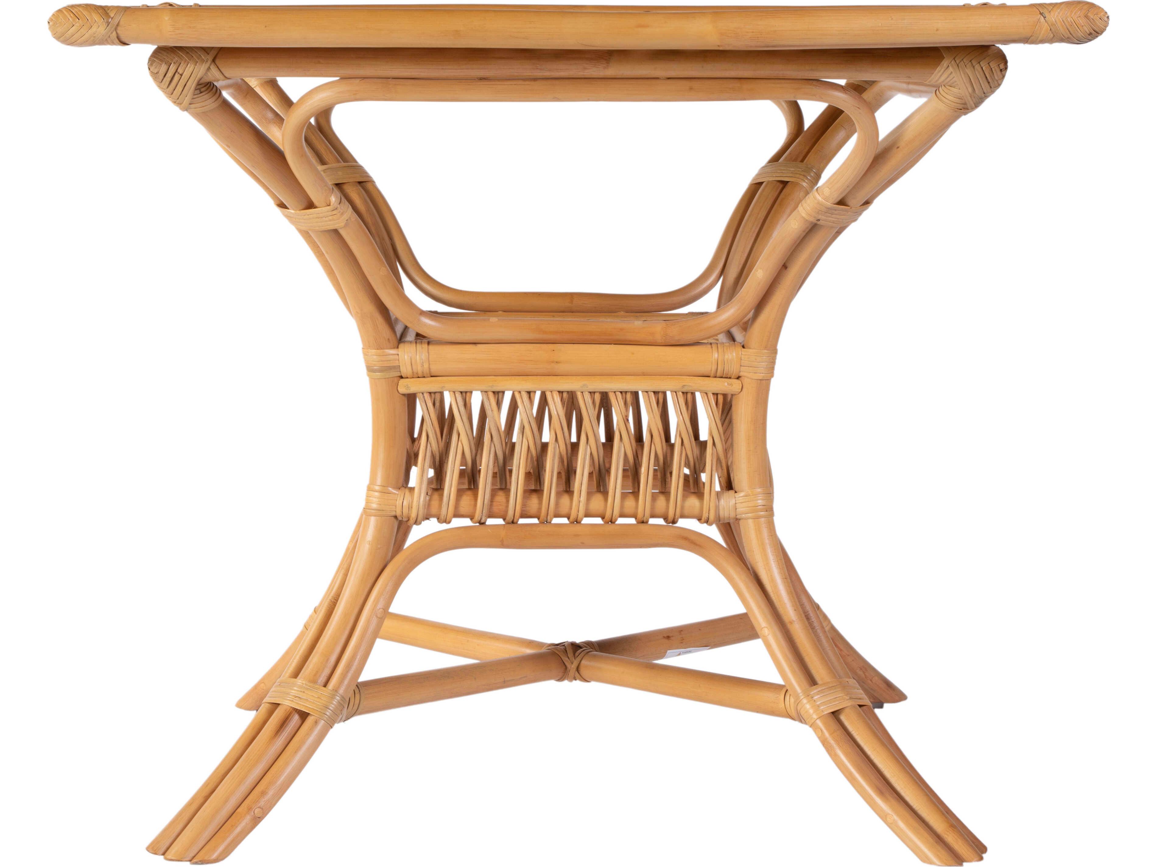 Butler Antigua Square Glass Natural Dining Table