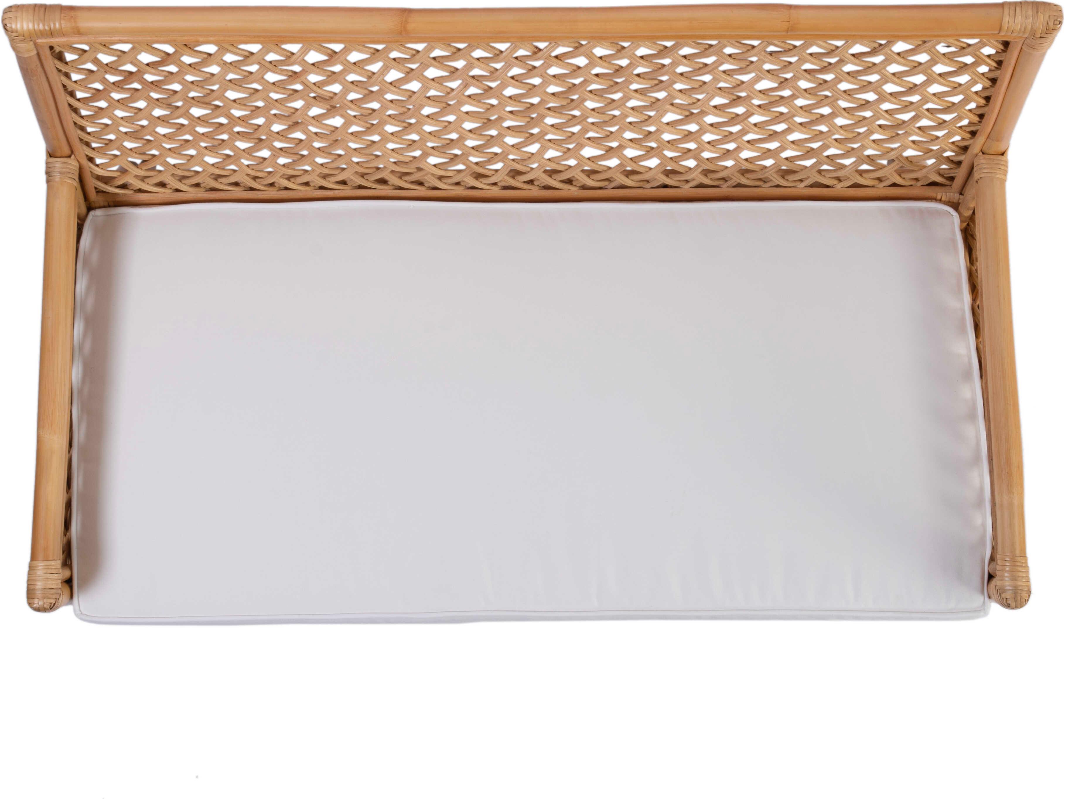 Butler Antigua Natural Brown Upholstered Accent Bench