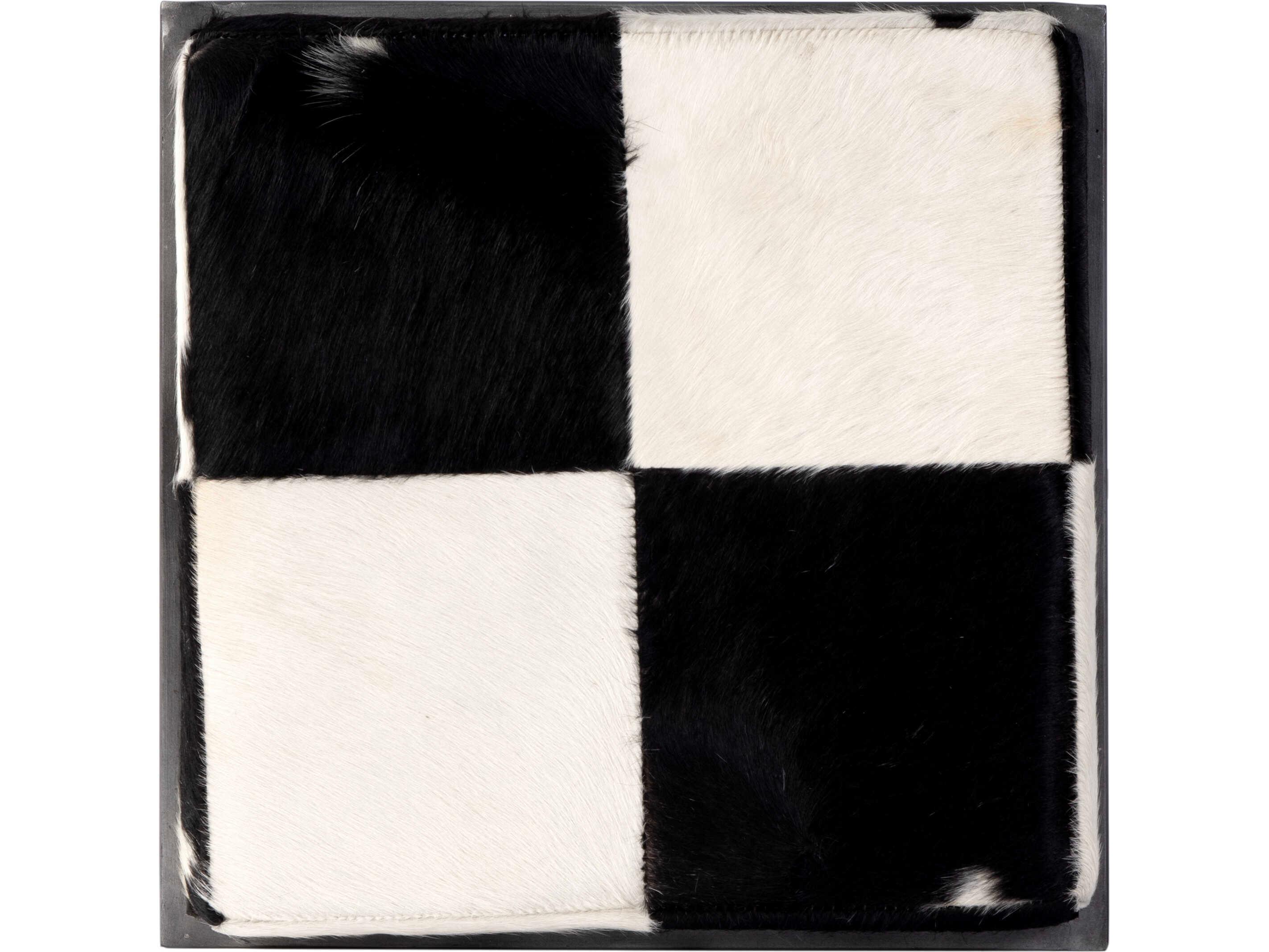 Butler Stinson Black White Leather Counter Stool