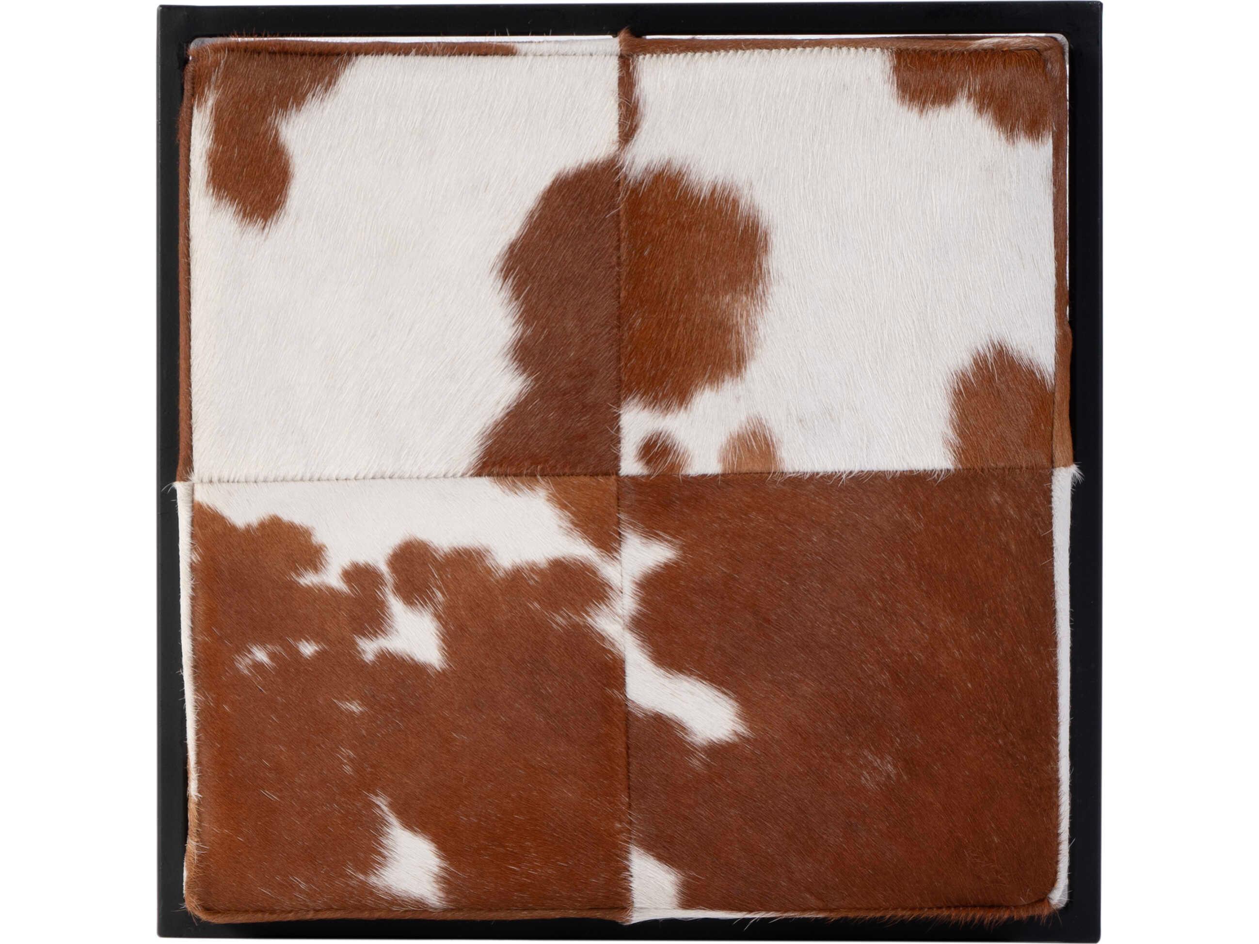 Butler Stinson Black Brown White Leather Counter Stool