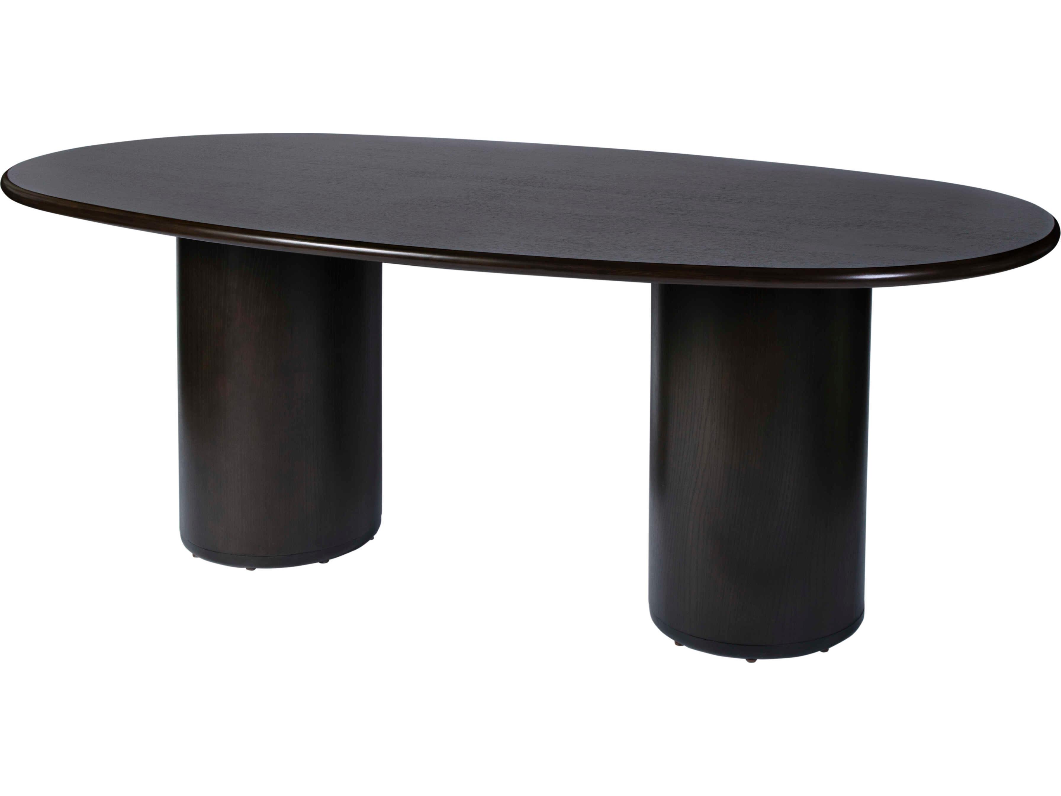 Butler Kersten Oval Wood Coffee Brown Dining Table