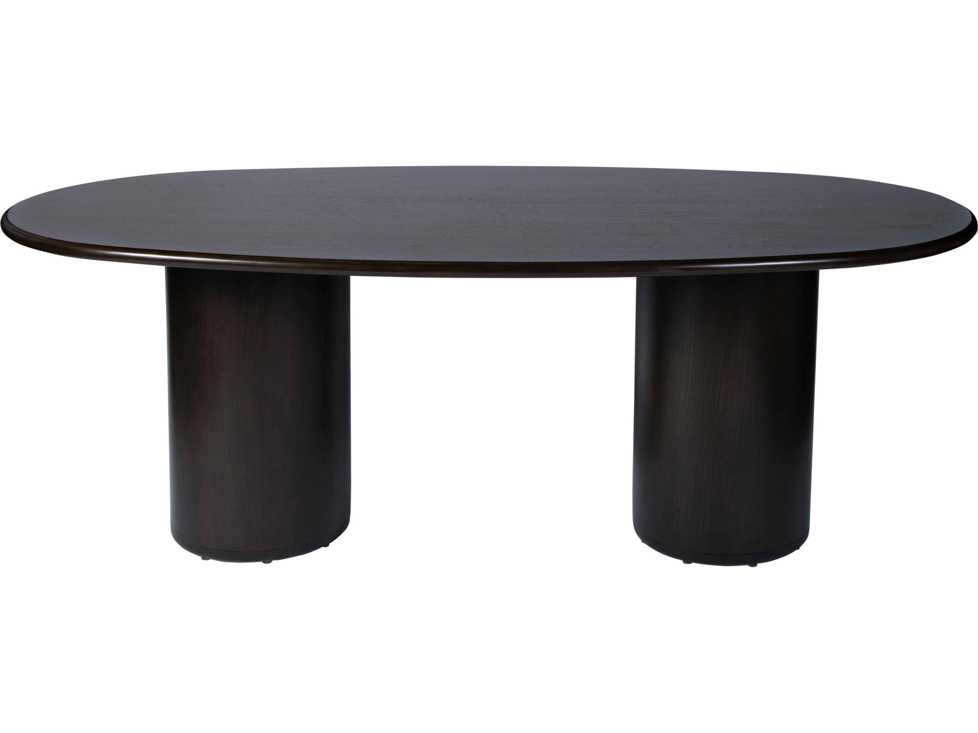 Butler Kersten Oval Wood Coffee Brown Dining Table