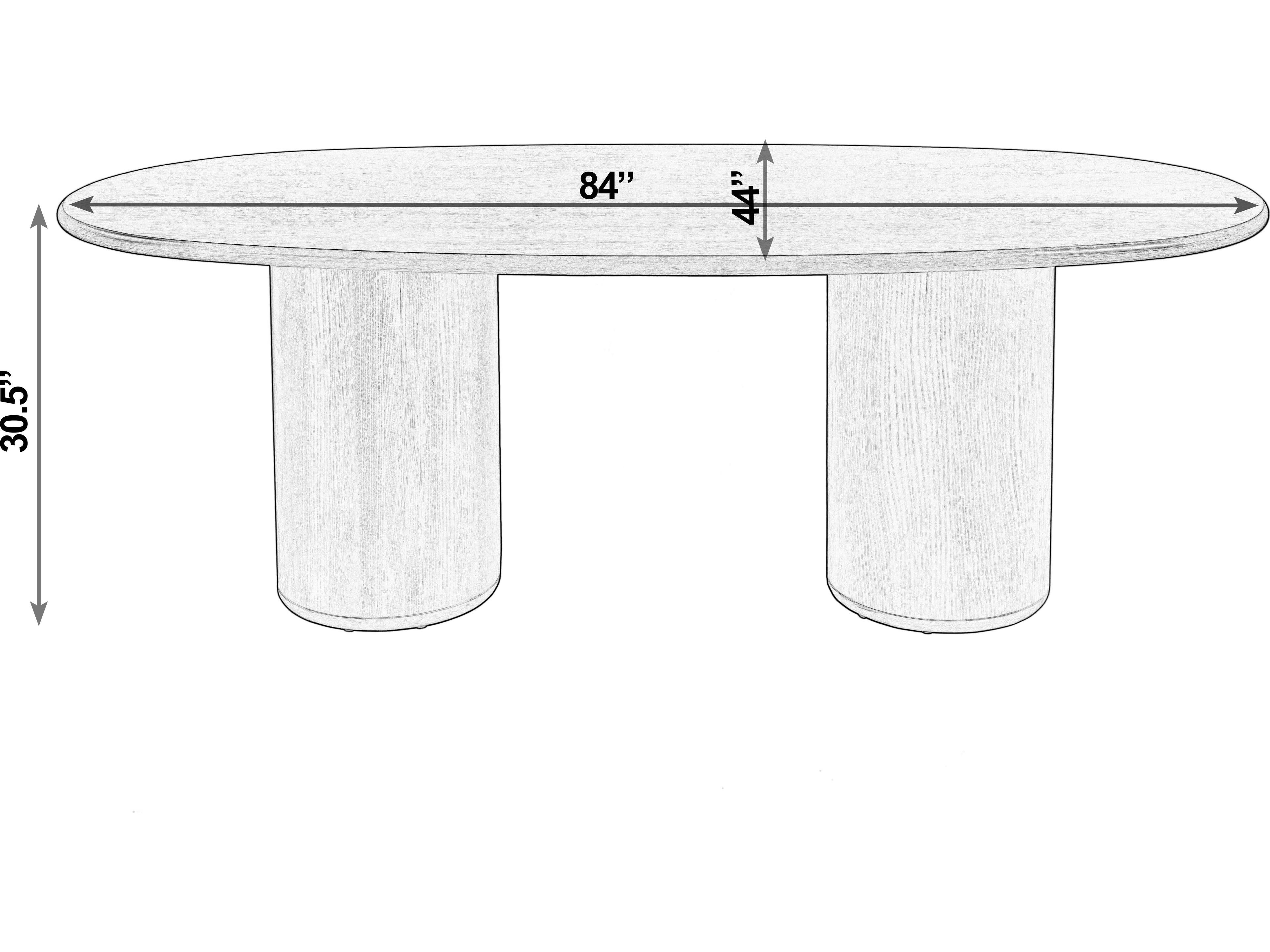 Butler Kersten Oval Light Driftwood Dining Table