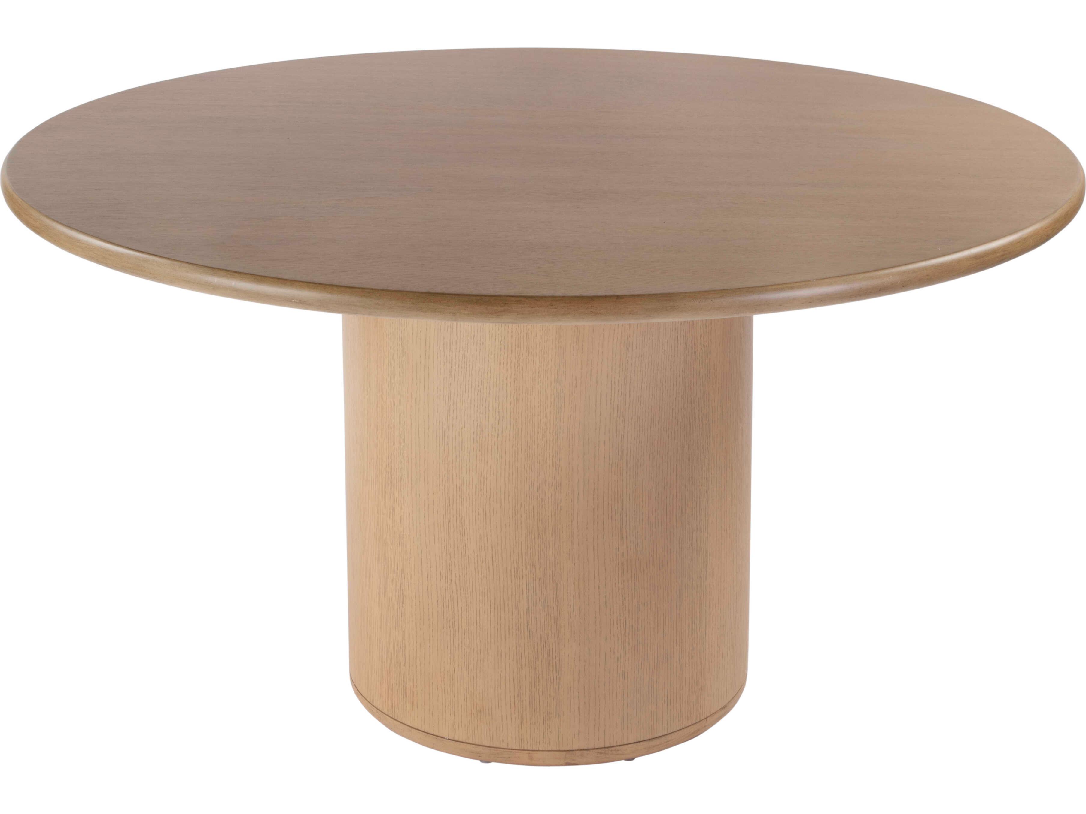 Butler Kersten Round Wood Light Brown Dining Table