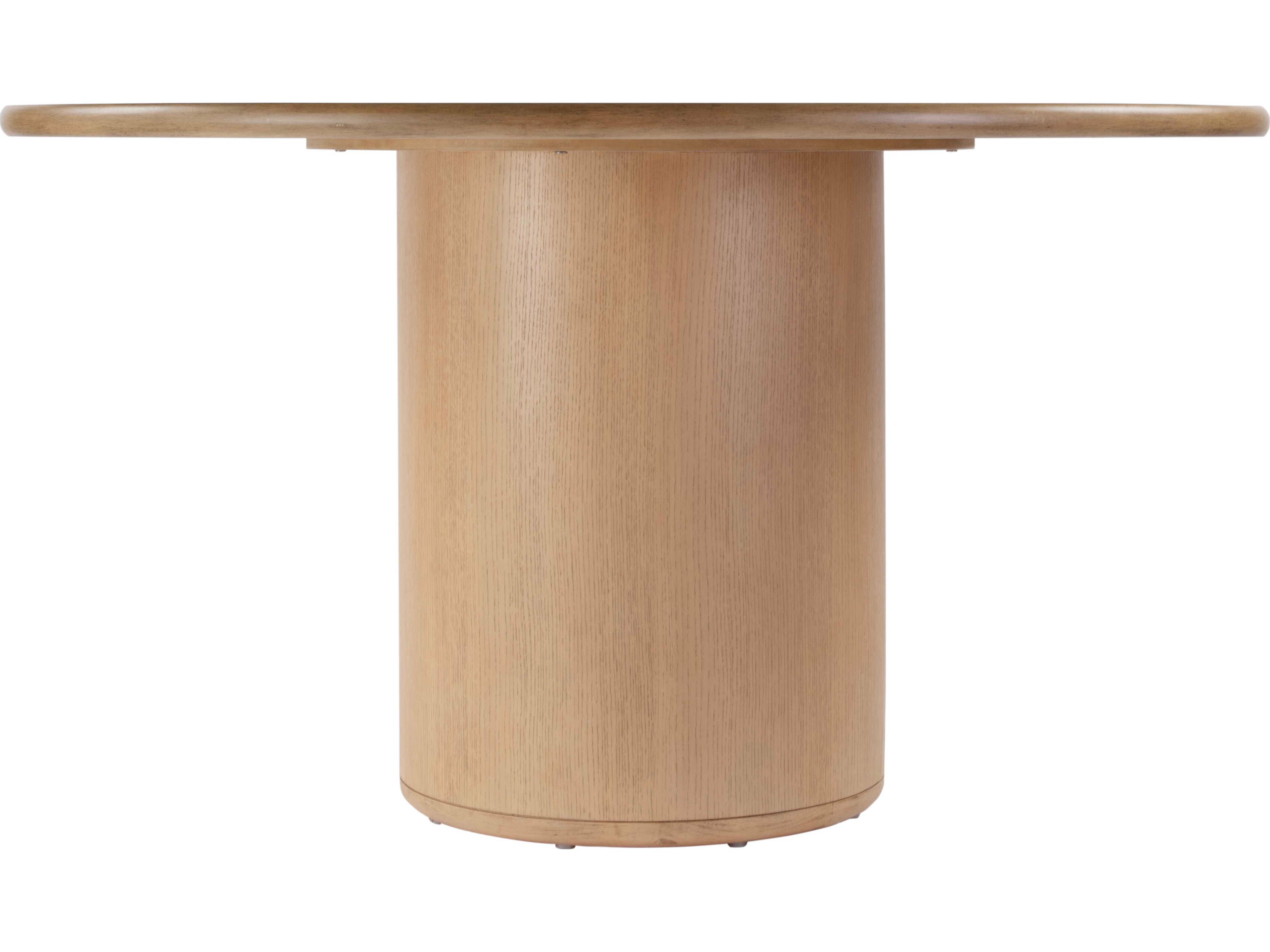 Butler Kersten Round Wood Light Brown Dining Table