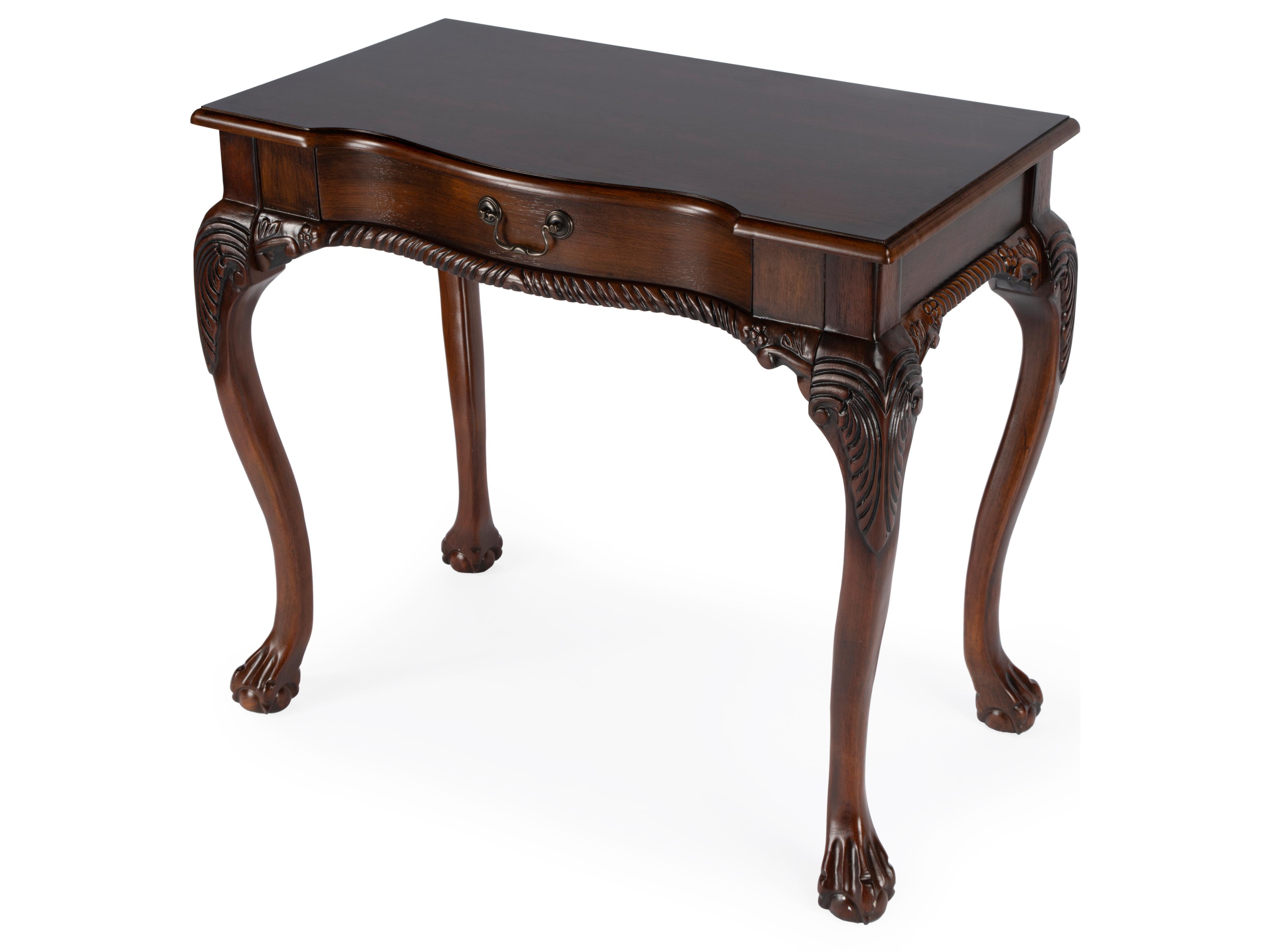 Butler Dupree Cherry Brown Rubberwood Writing Desk