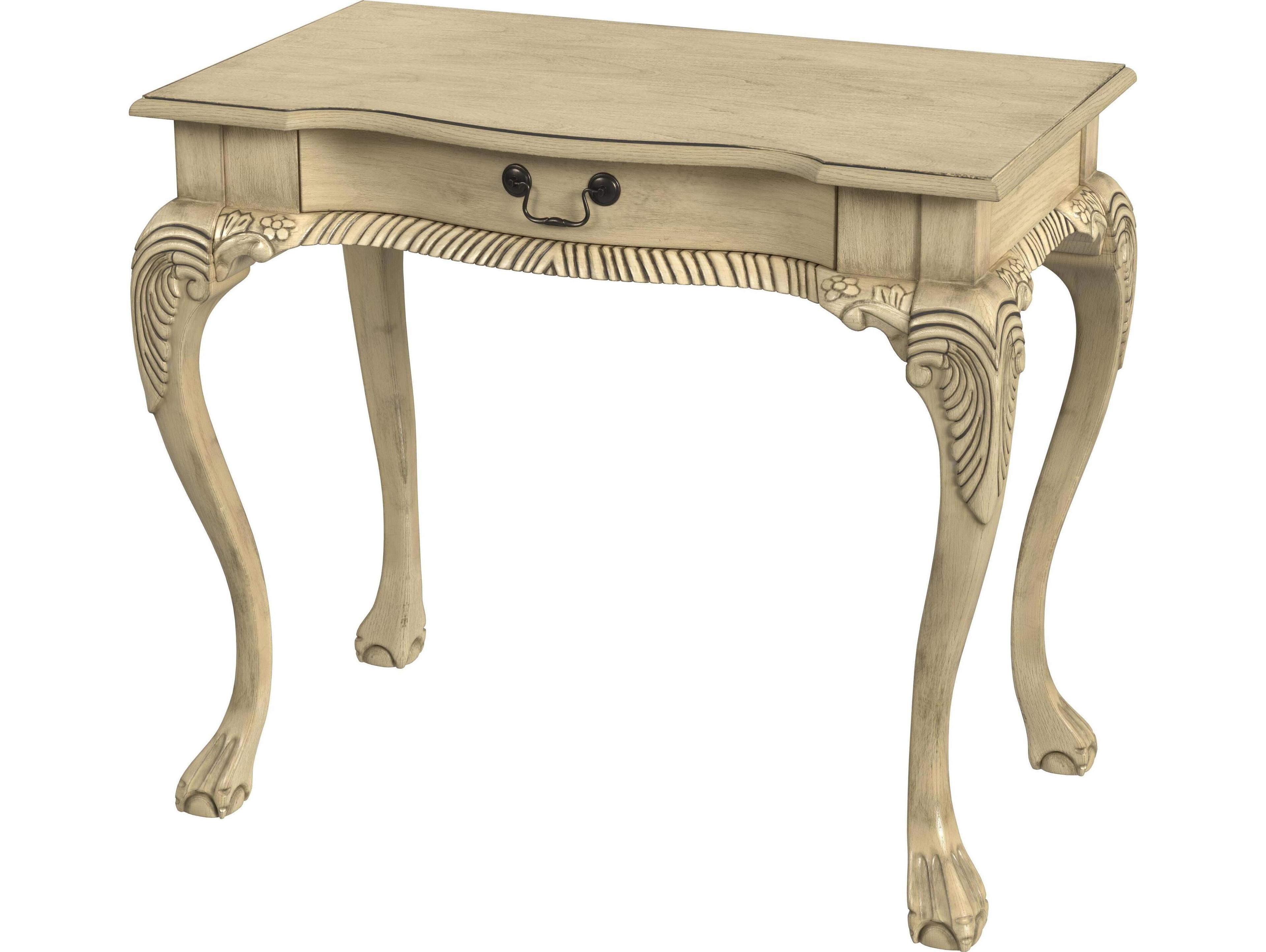 Butler Dupree Vintage Oak Beige Wood Writing Desk
