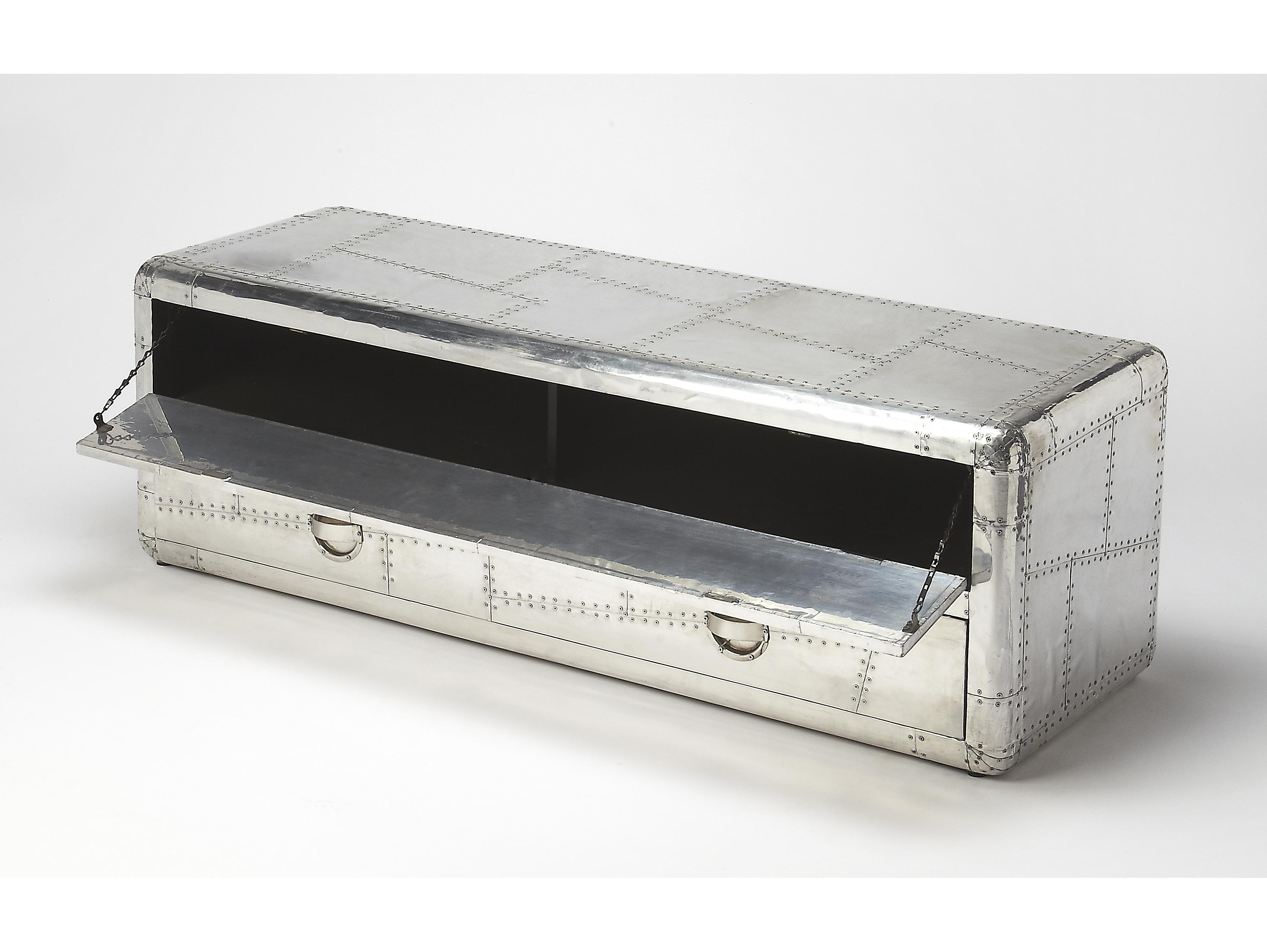 Butler Midway 59" Mango Wood Metalworks TV Stand